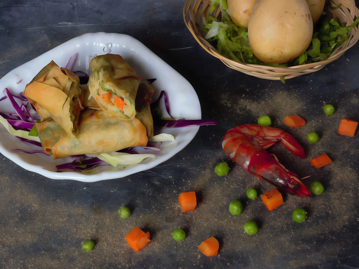 Shrimp Spring Rolls 3 Pieces
