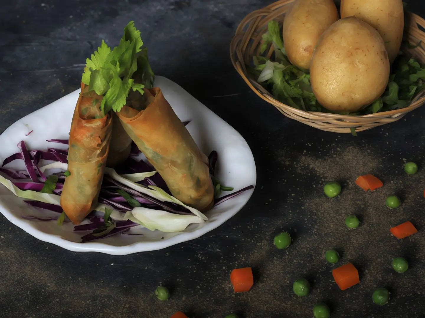 Vegetable Spring Rolls 3 Pieces