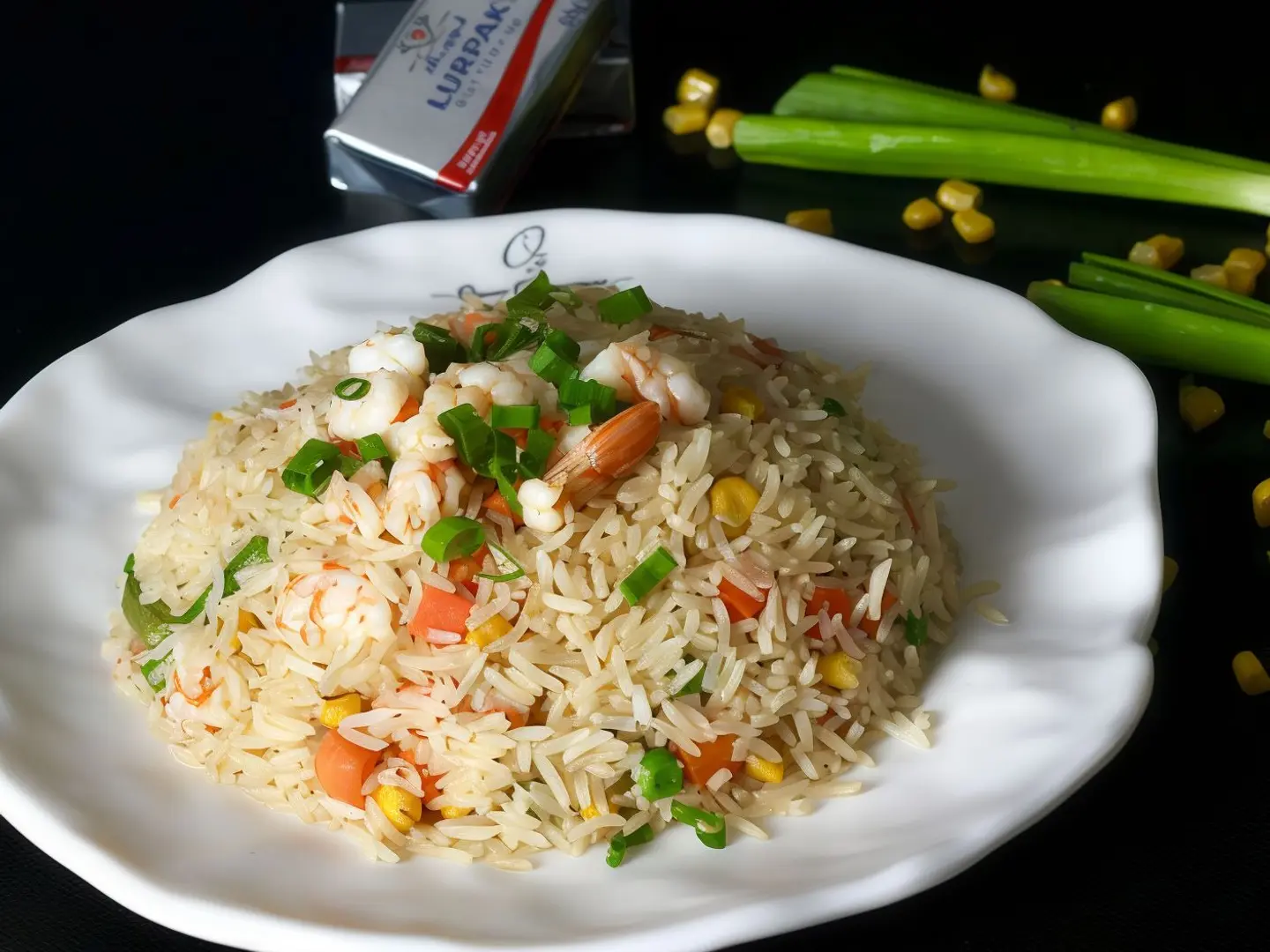 Rice With Shrimp And Vegetables