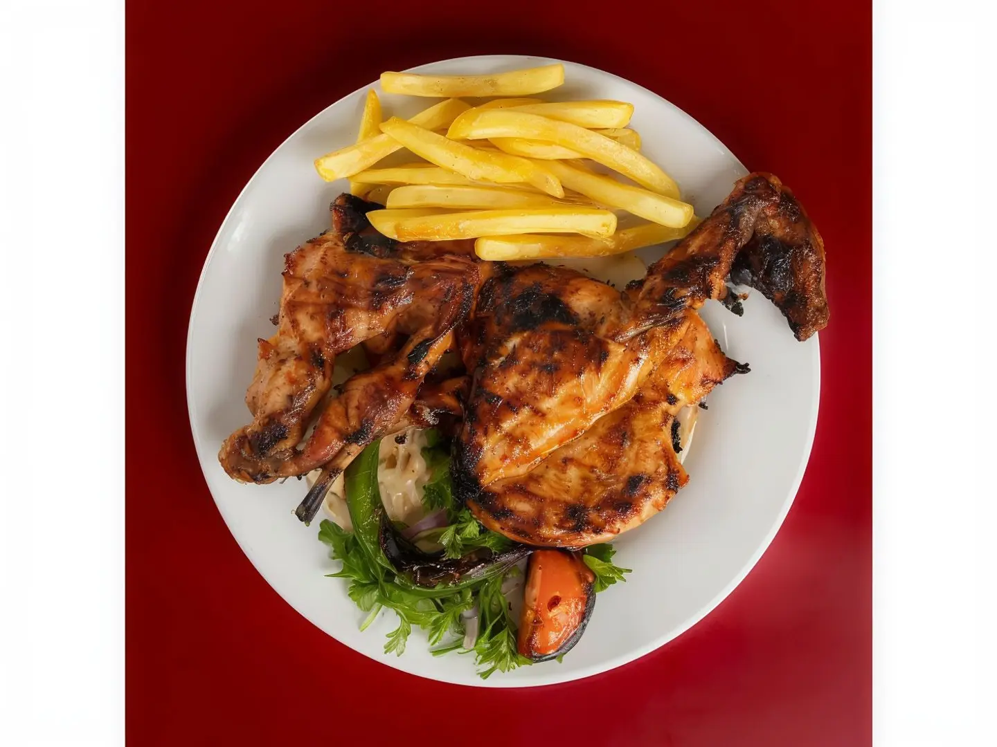 نص حبه دجاج ساده