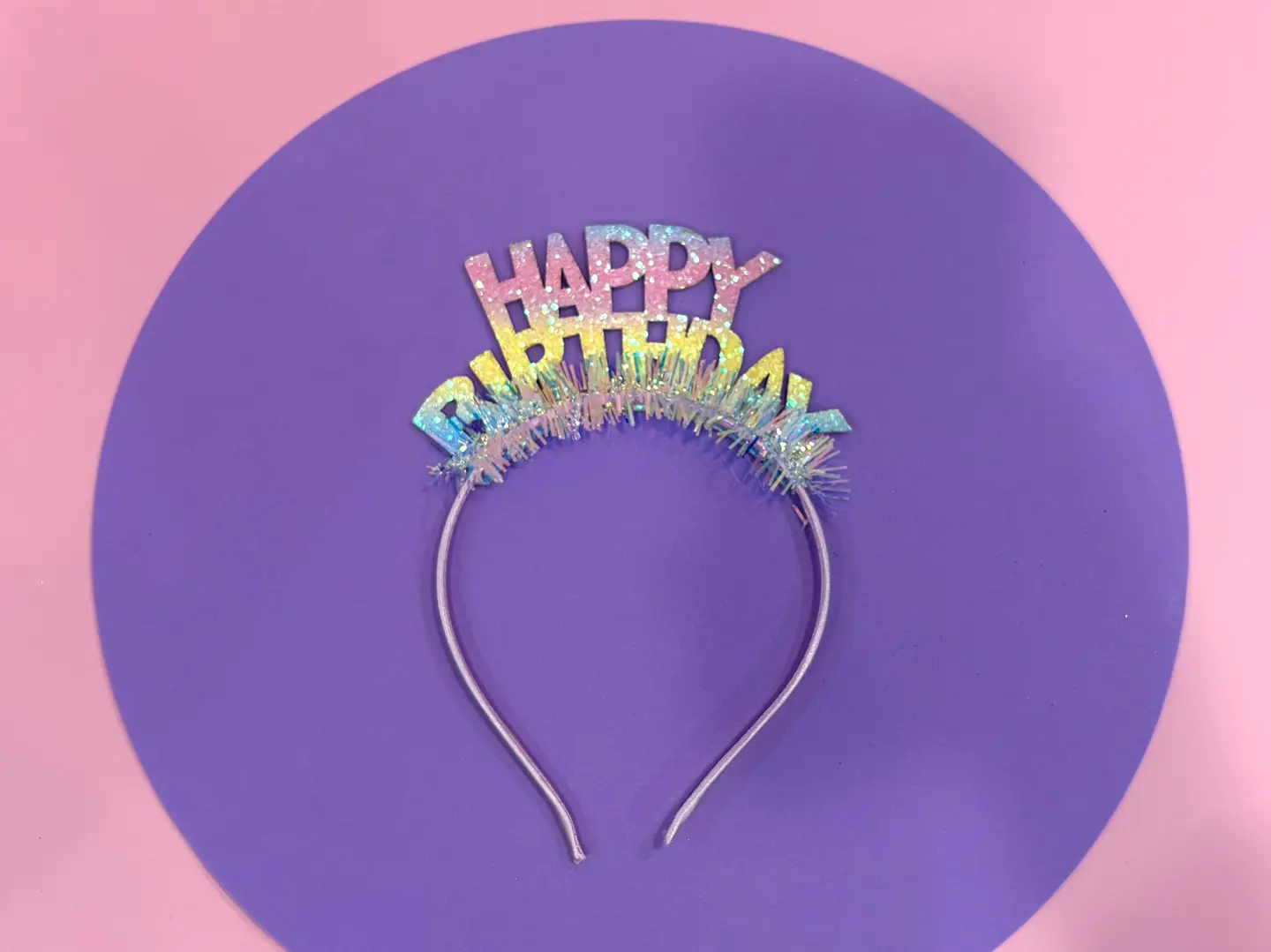 تاج البيرثداي ملون