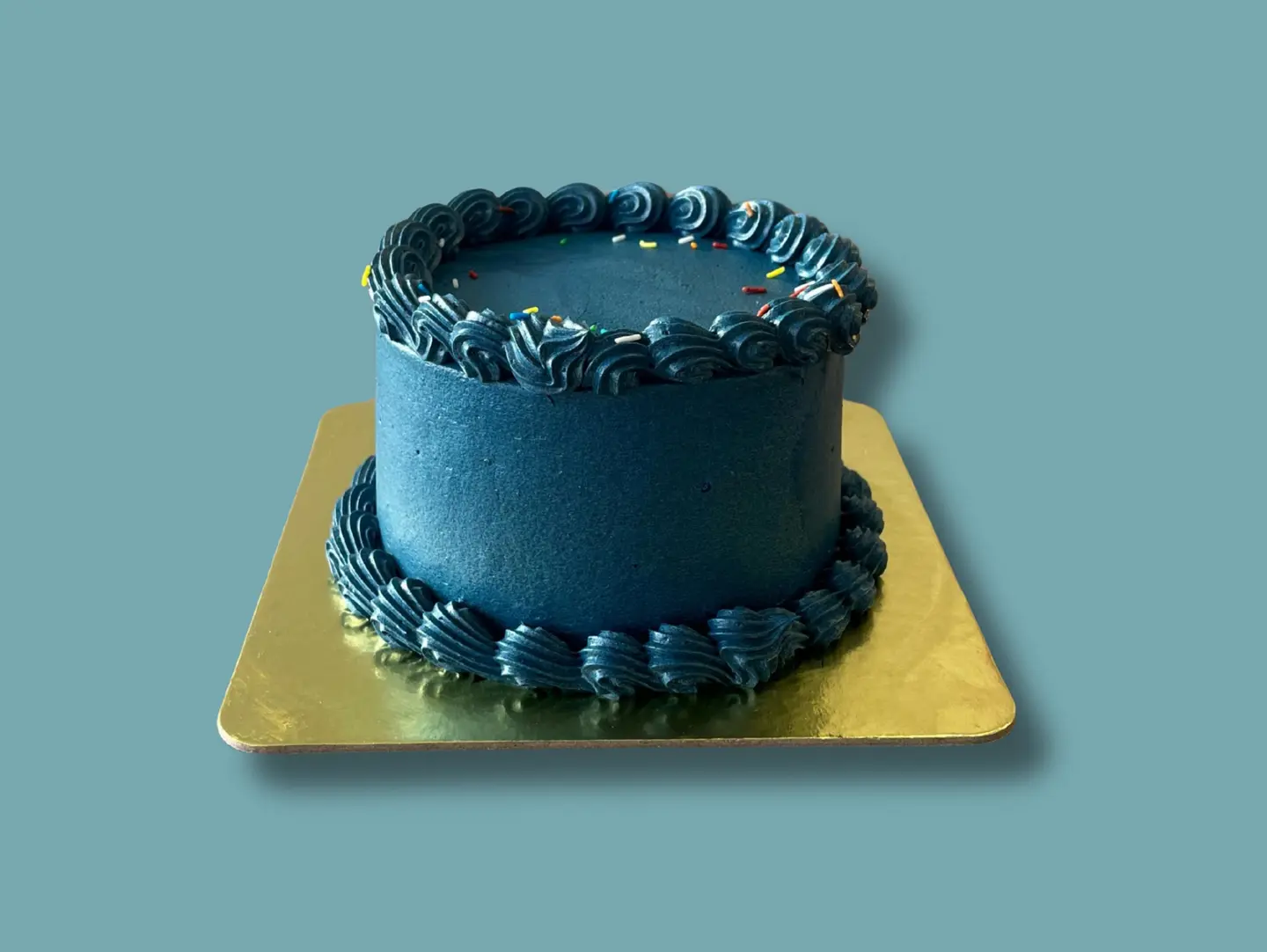 Navy Blue Cake