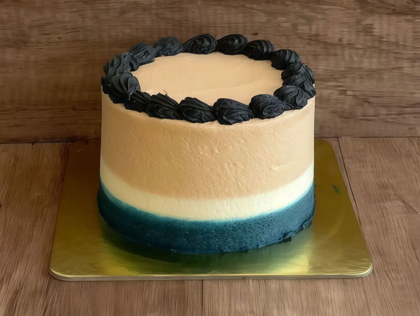 Med Cake Blue And Beige