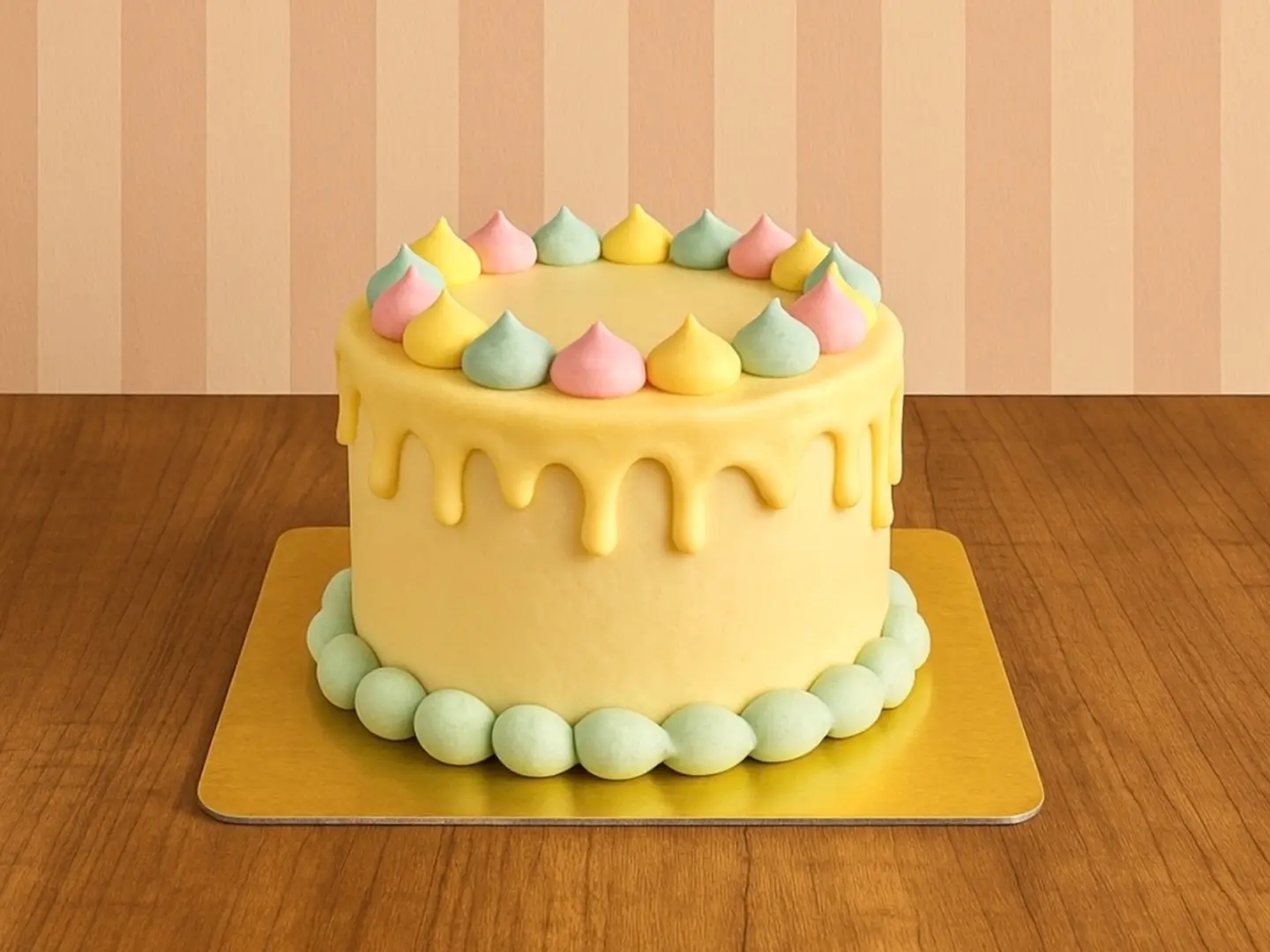 كيك الفقاعات الملونه - ٦ اشخاص