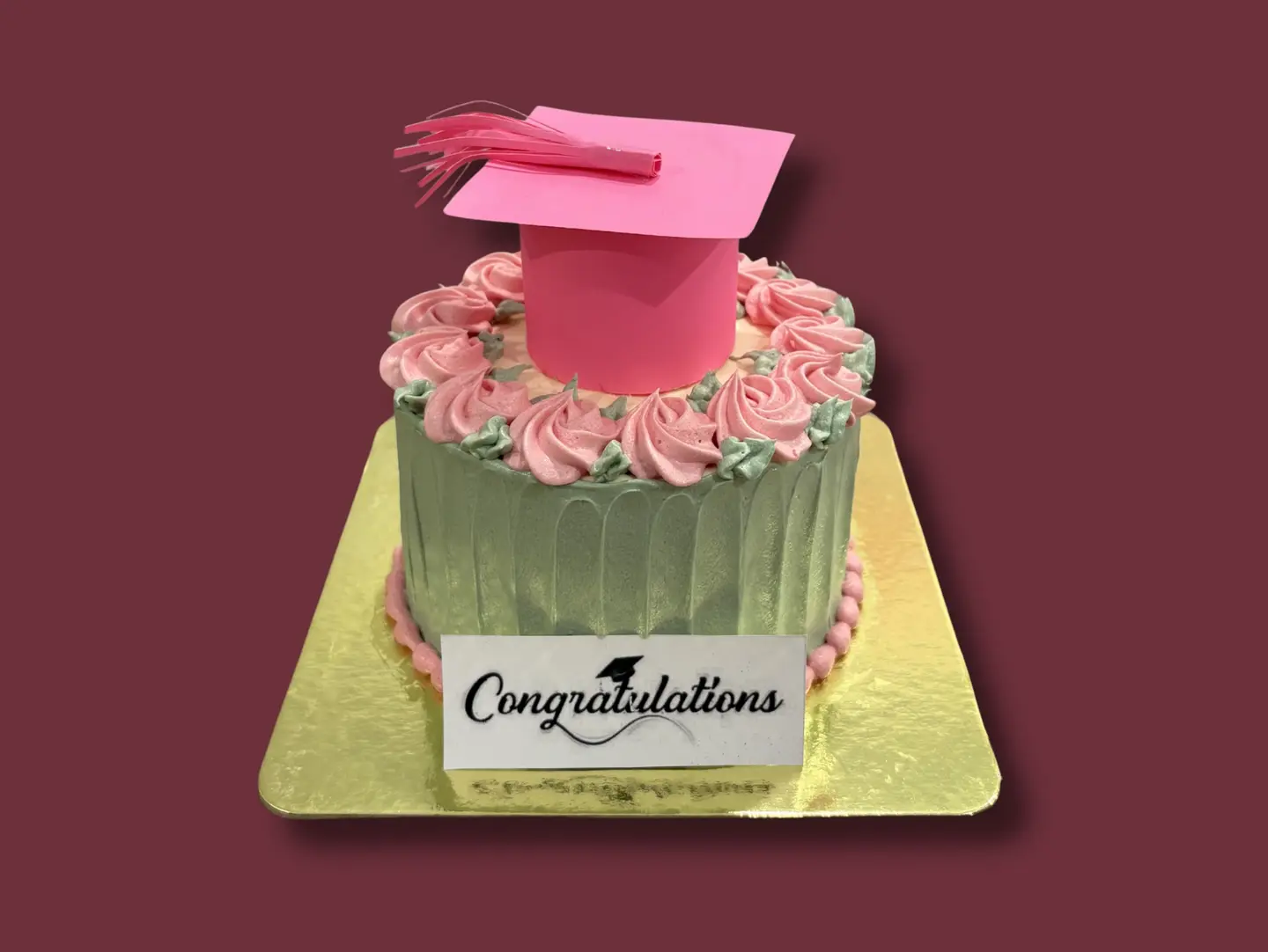 Graduation Cake Pink