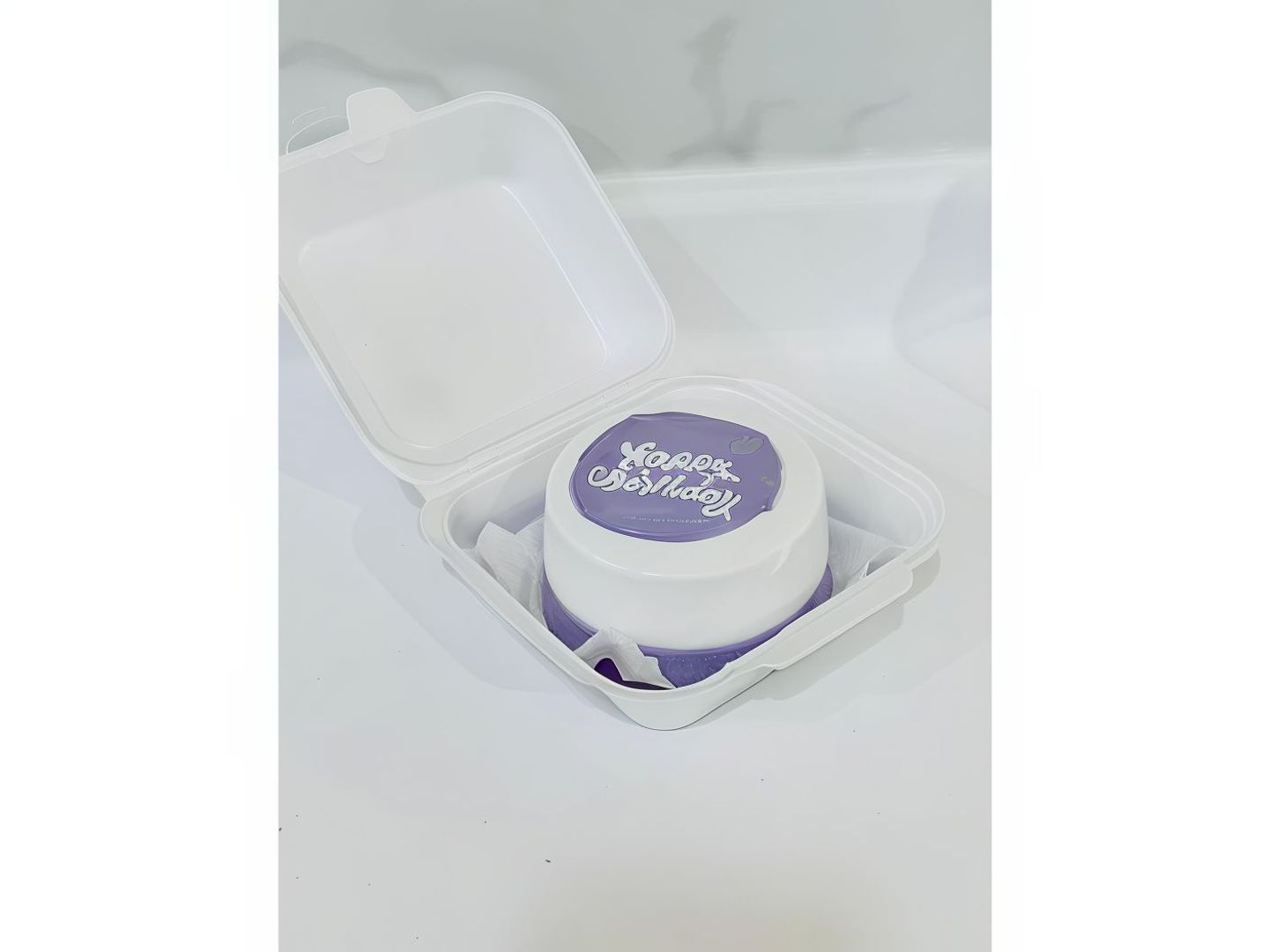 Purble White Lunch Box