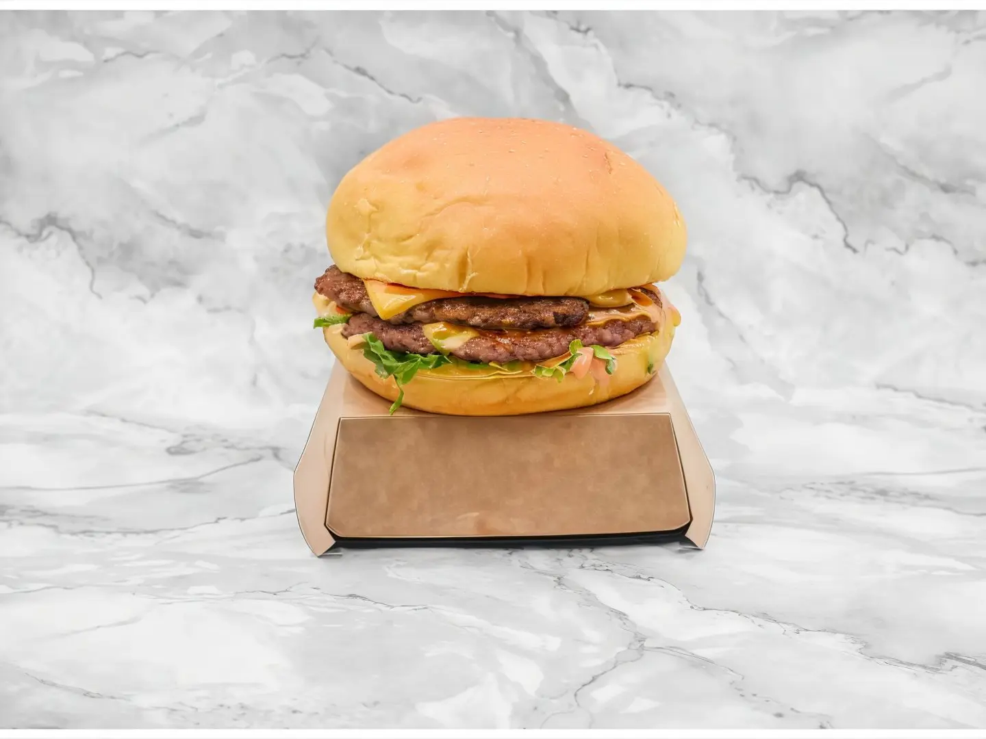 برجر لحم دبل