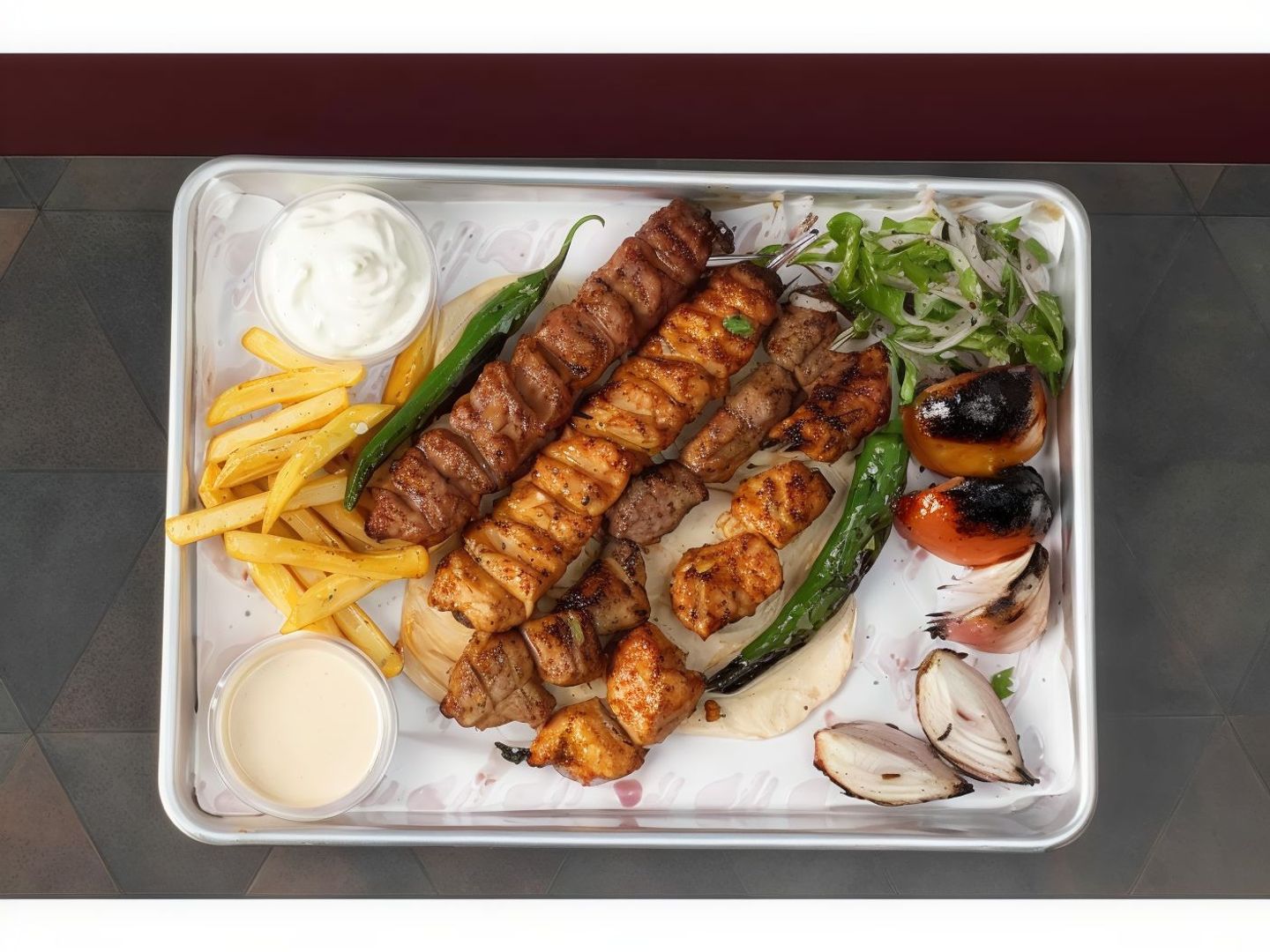 مشكل مشويات دجاج ٤سيخ
