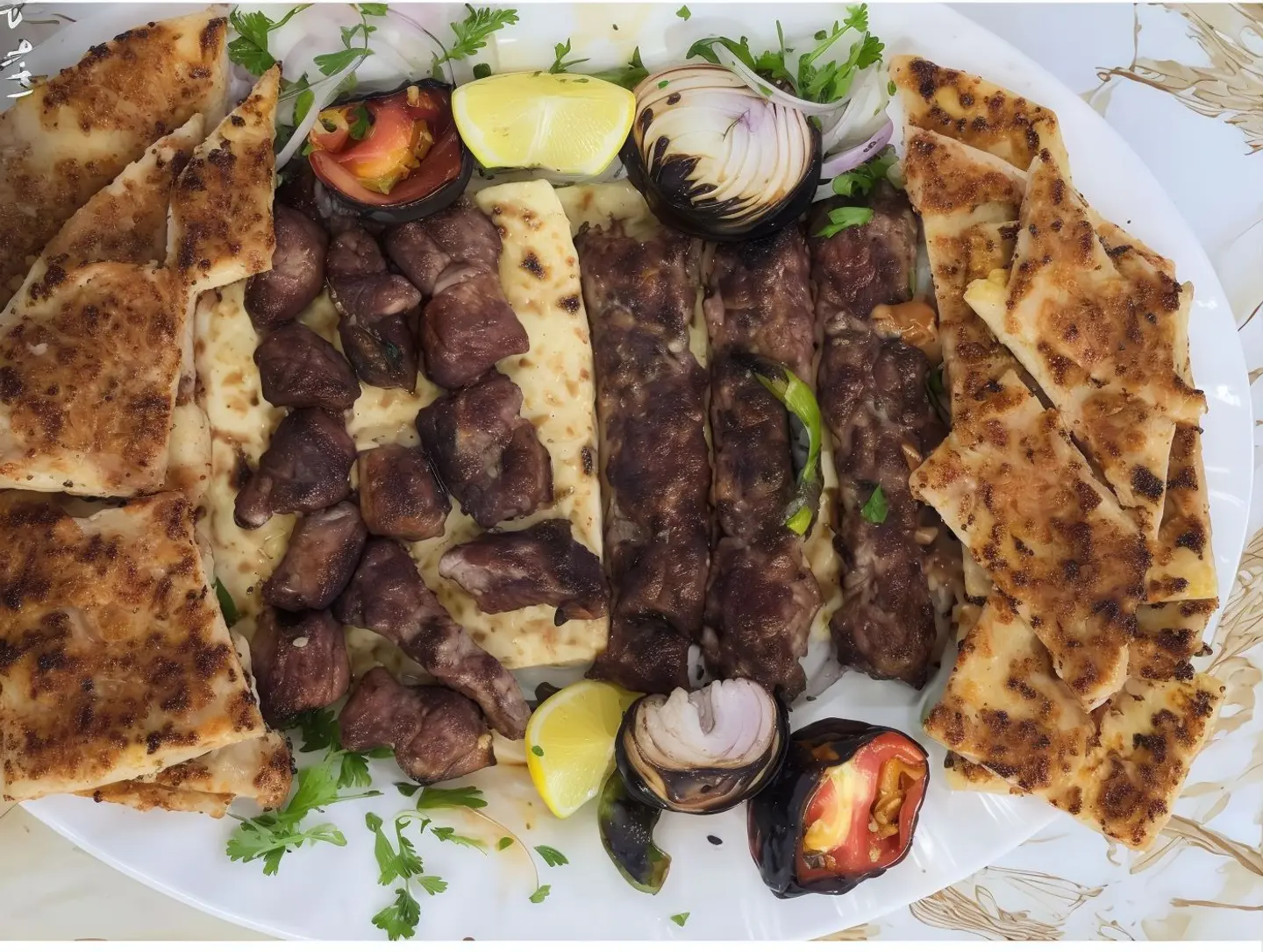 مشكل لحم 3 نفر مع عرايس