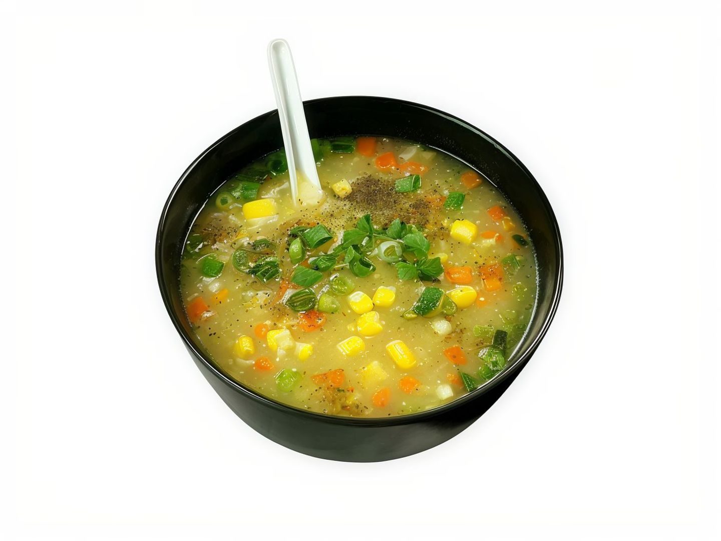 شوربة الذرة بالخضار