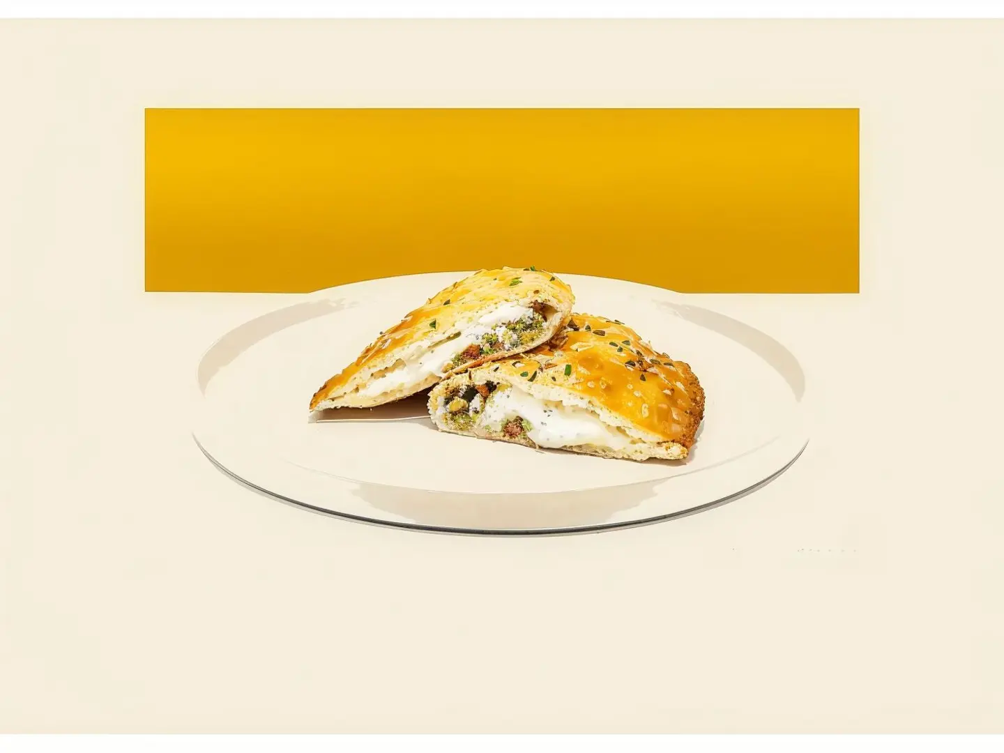 فطيرة فلافل باللبنه