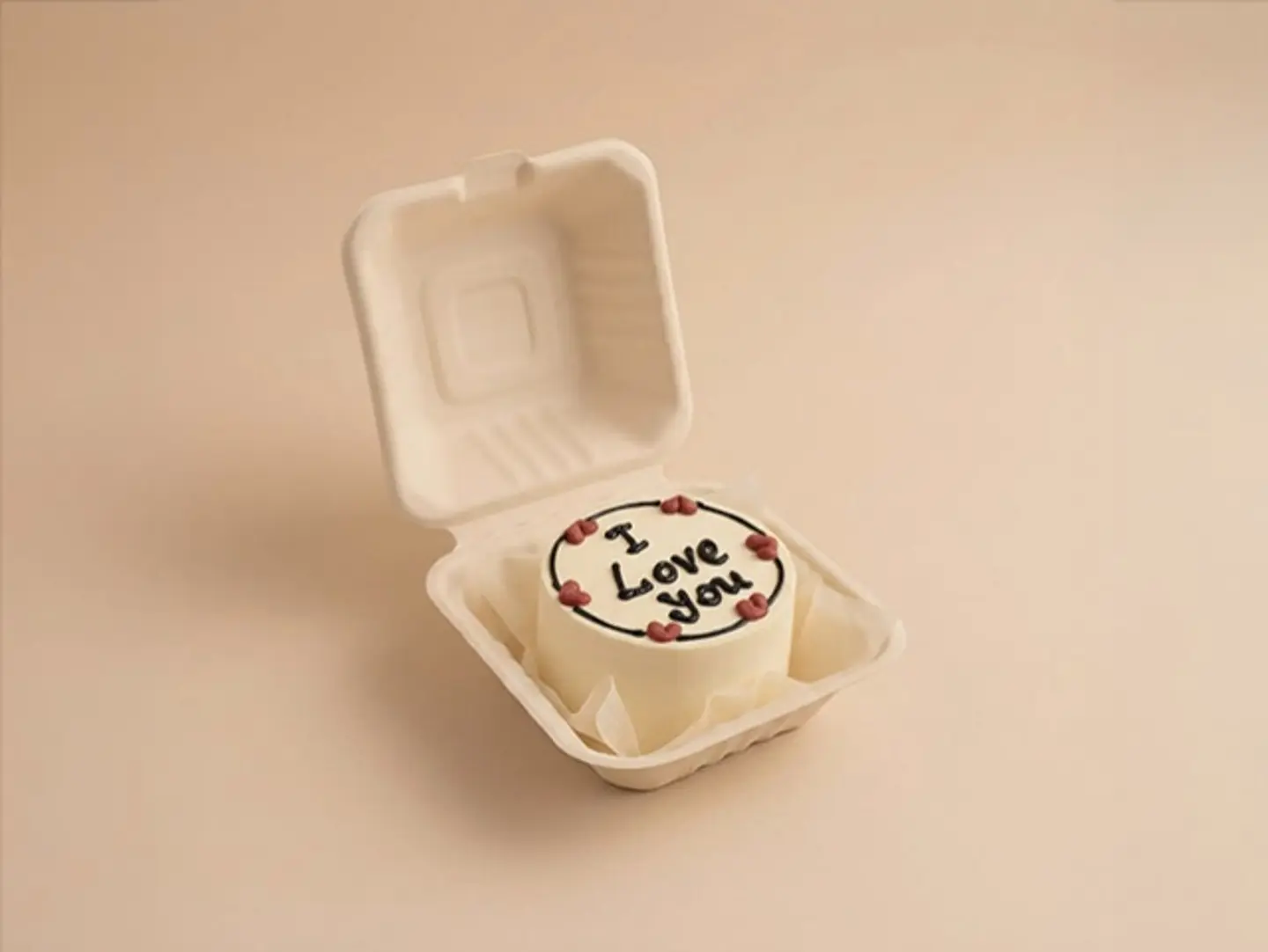 I Love You Bento Cake