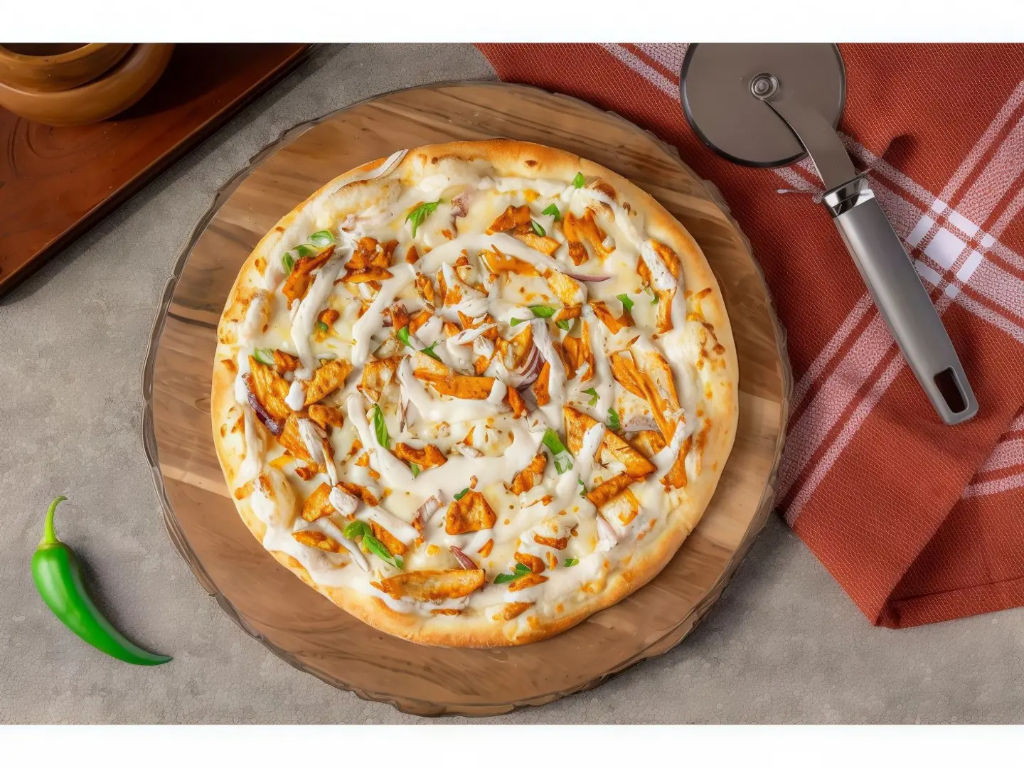 Chicken Ranch Pizza