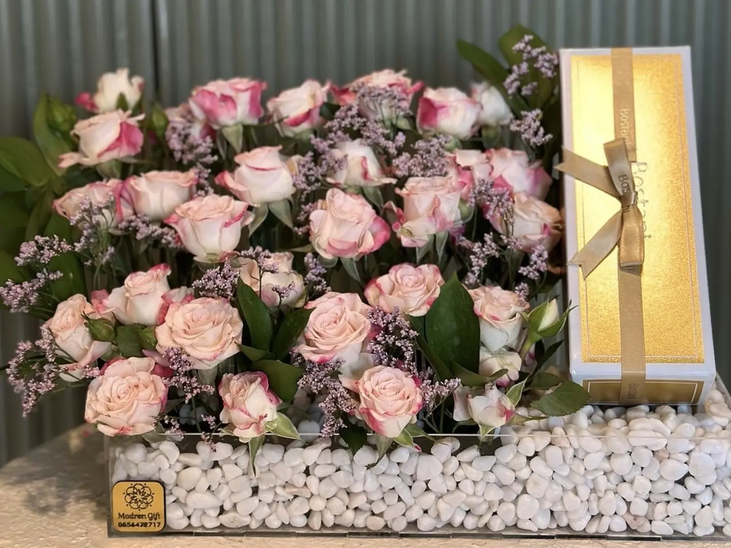 Bostany Chocolate With Natural Rose