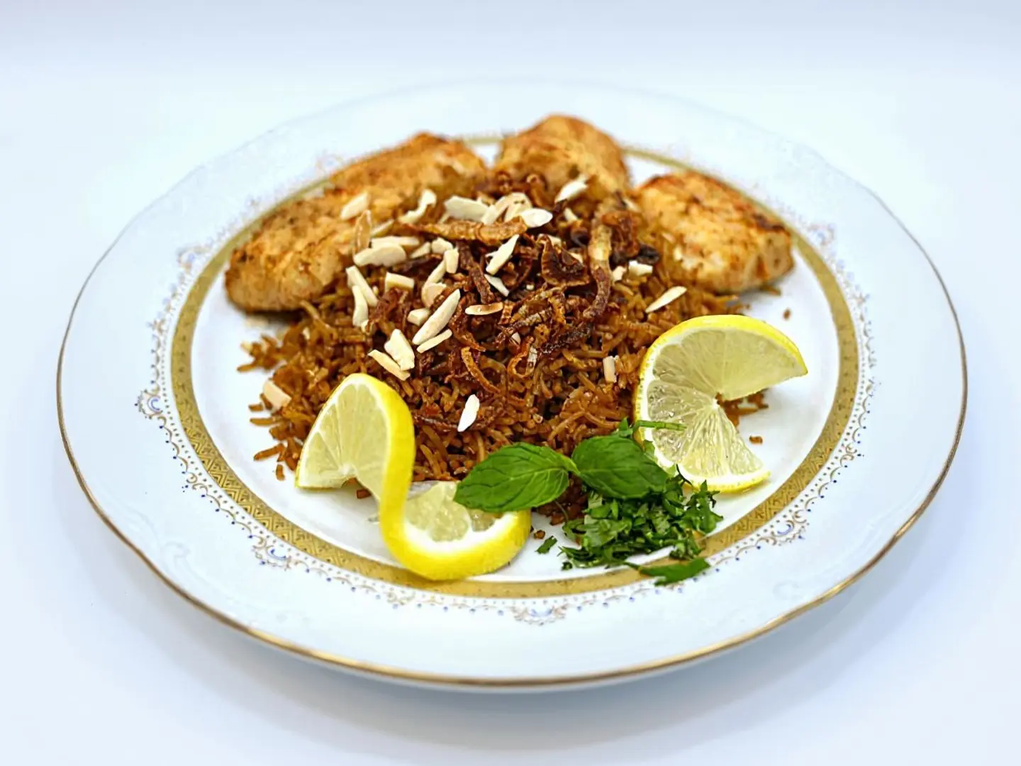 Sayadiya Fish And Rice With Tahini