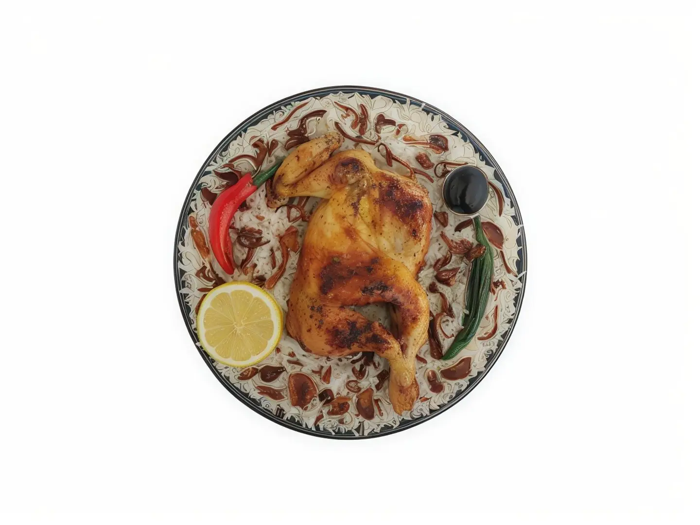 نص دجاج مظبي