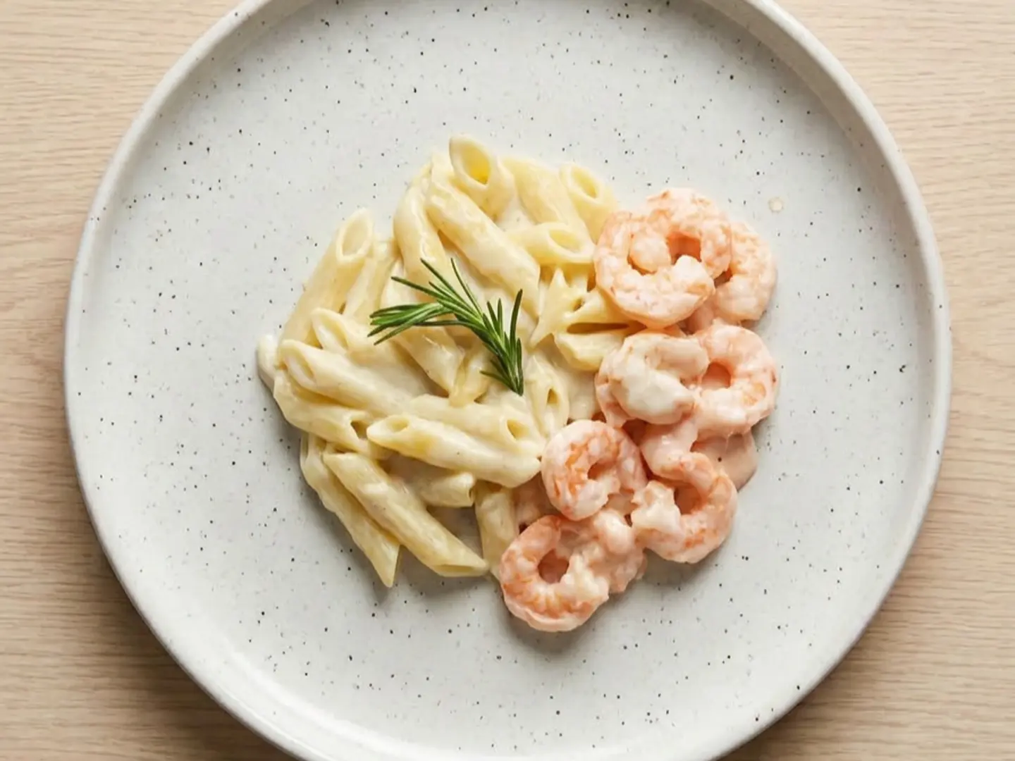 Shrimp With White Cream