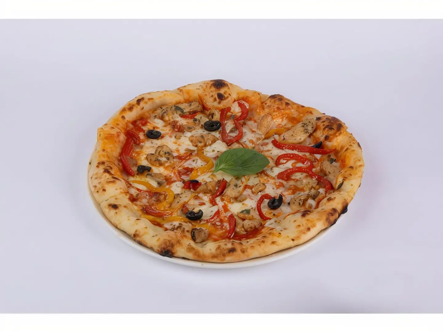 Chicken And Pepper Pizza