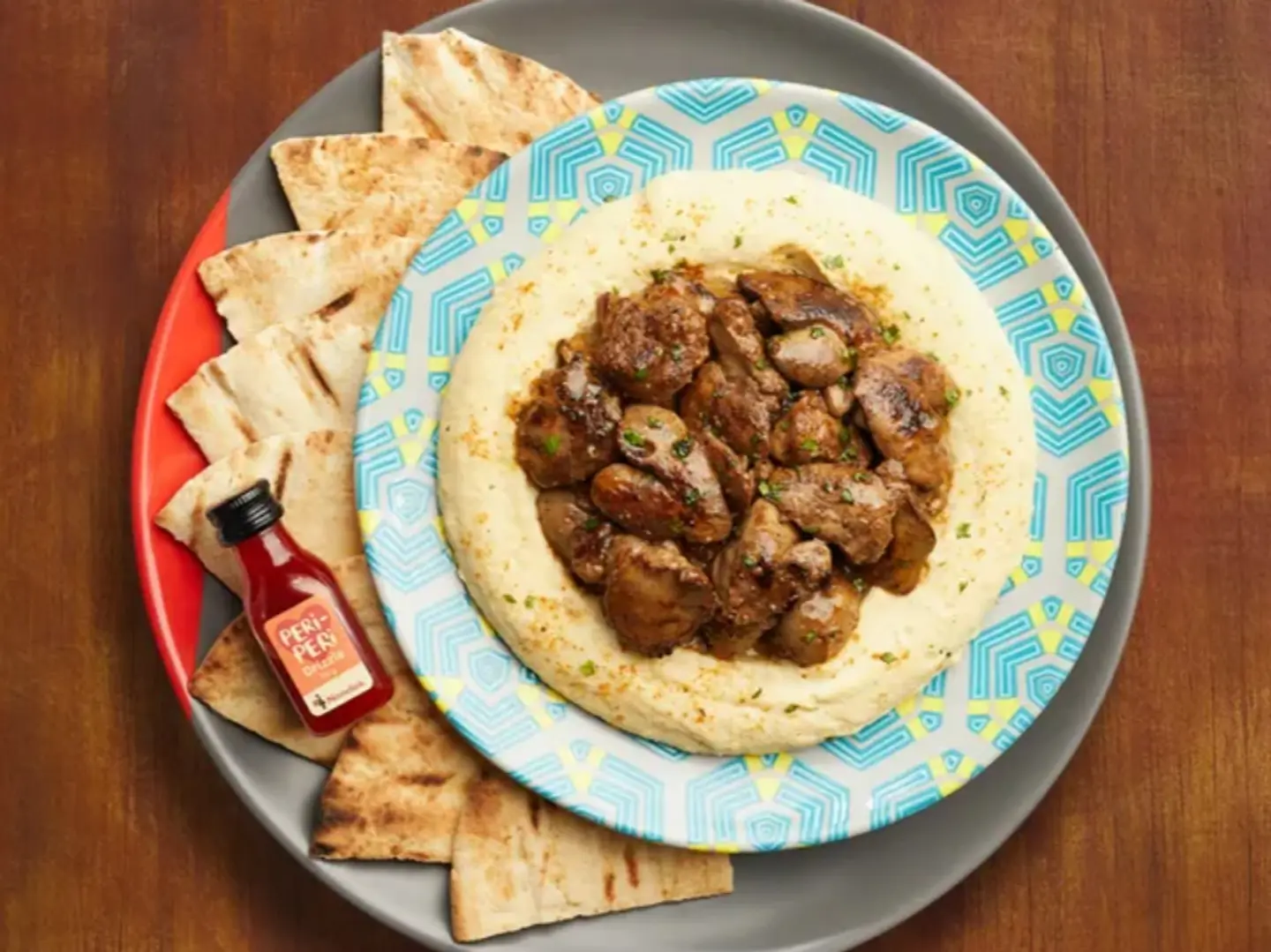 حمص مع كبدة دجاج