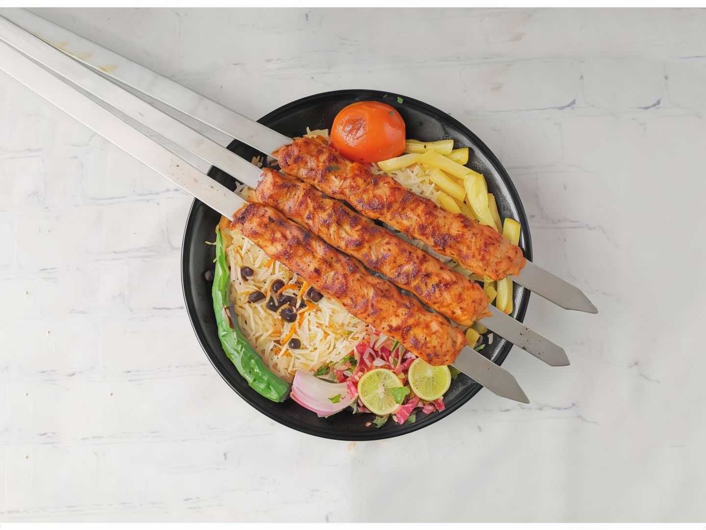 Chicken Kebab For One Person