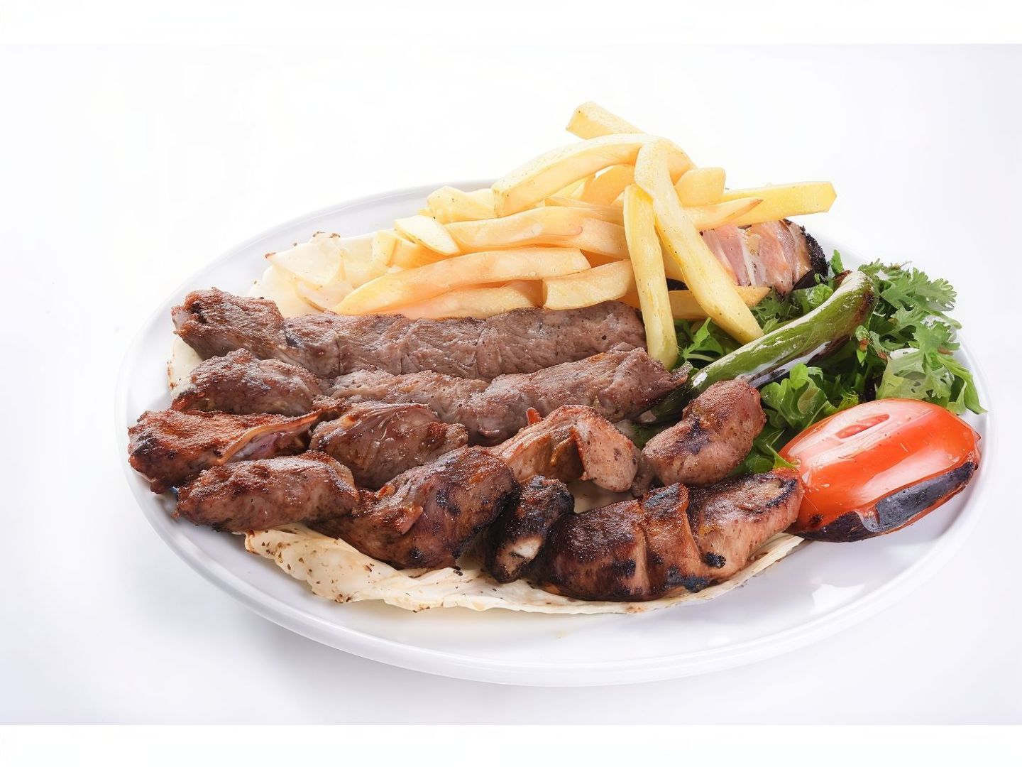 Mixed Kebab With Fresh Meat