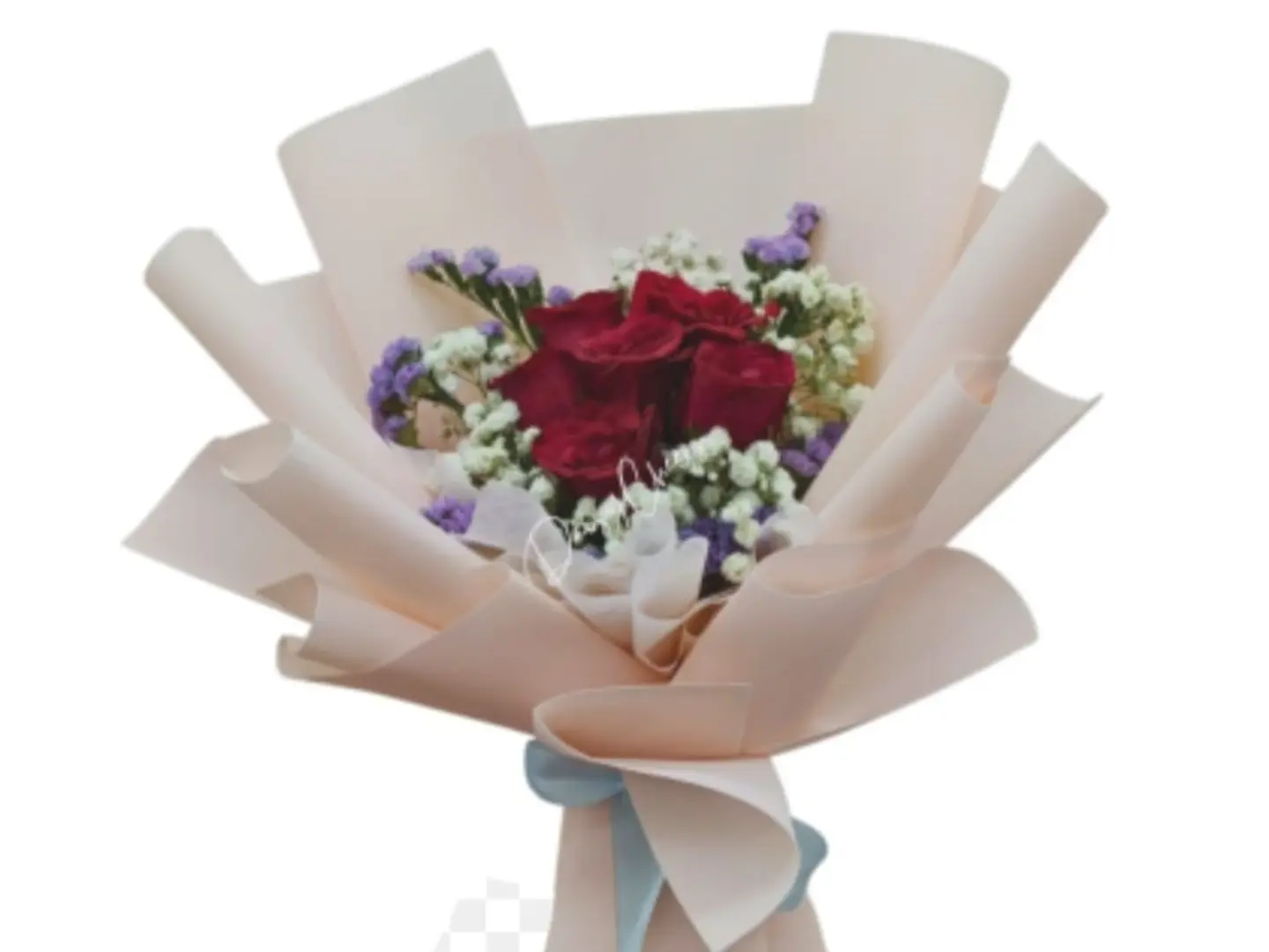 باقة ورد حمراء بسيطة