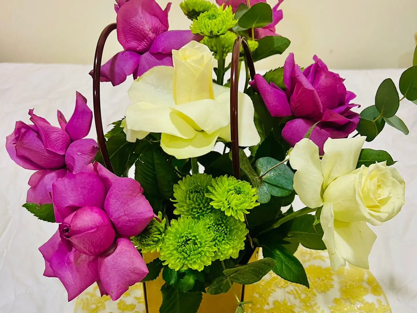 سلة هدايا الزهور 6