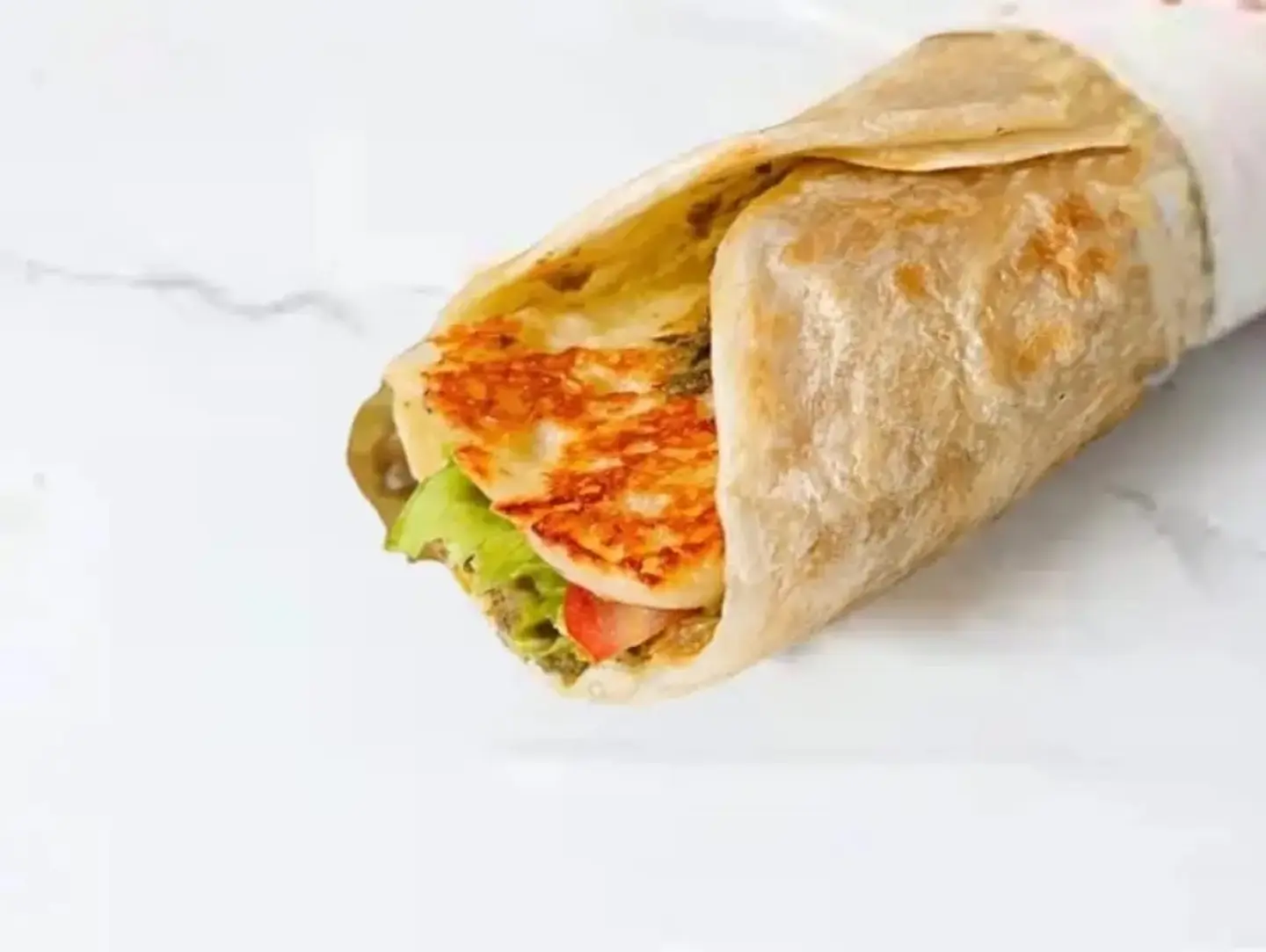 Eggplant Halloumi Chapati