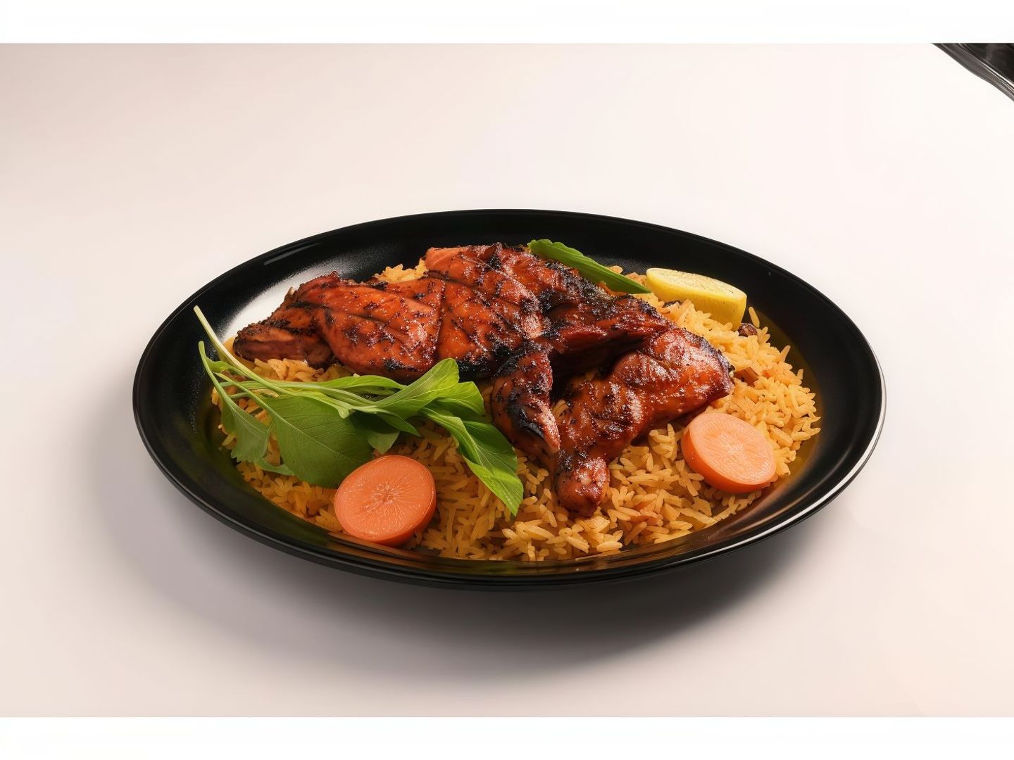 نص فحم مع الرز