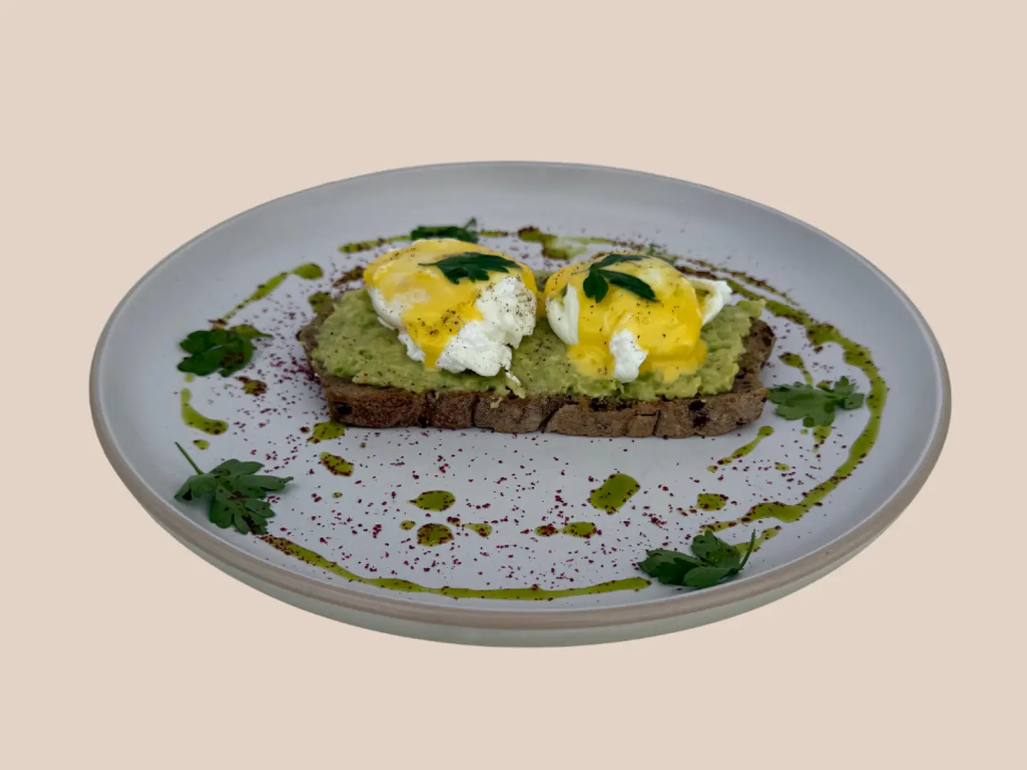 Eggs Benedict With Avocado Sauce