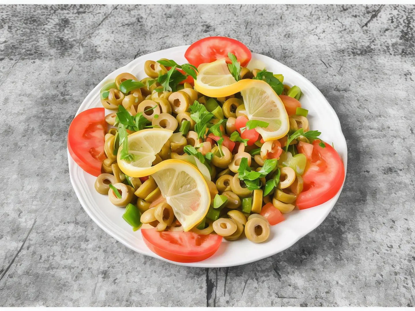 طبق سلطة زيتون