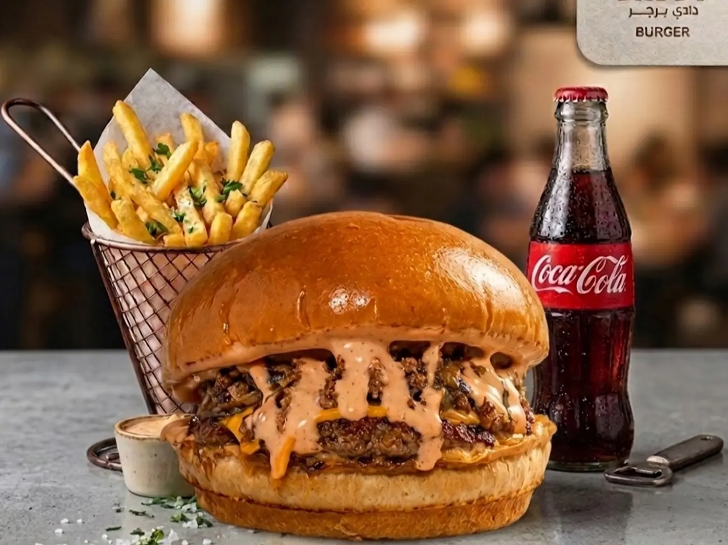 وجبه دادي برجر المميزه