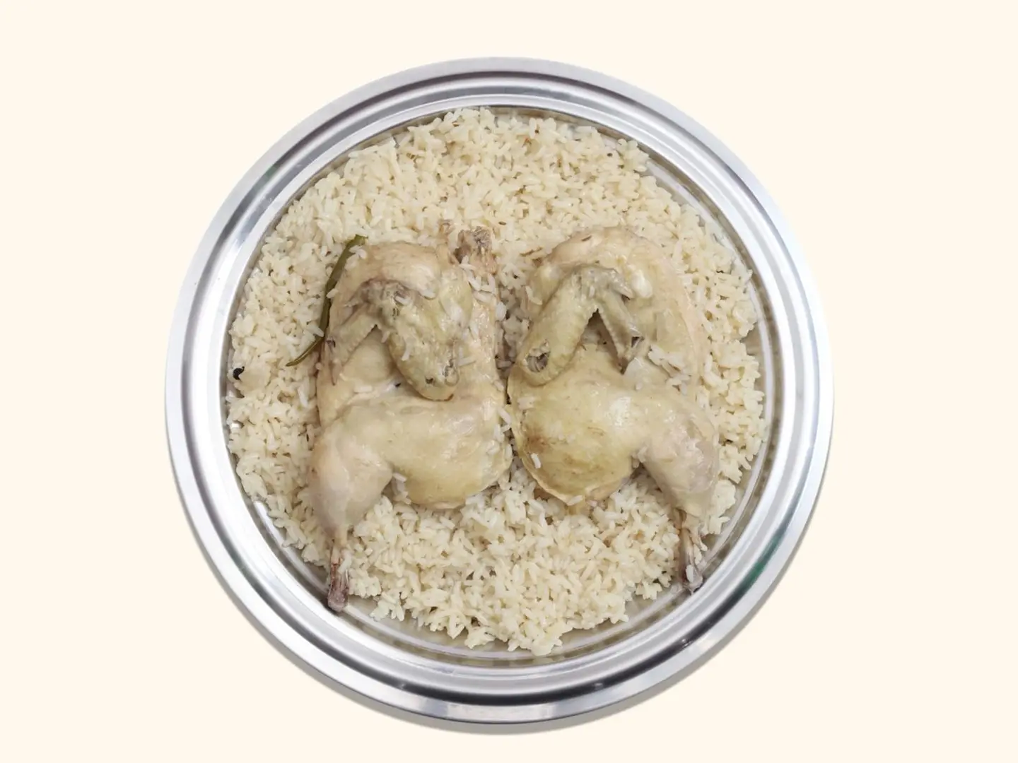 حبة دجاج كامله رز ابو بنت ابيض