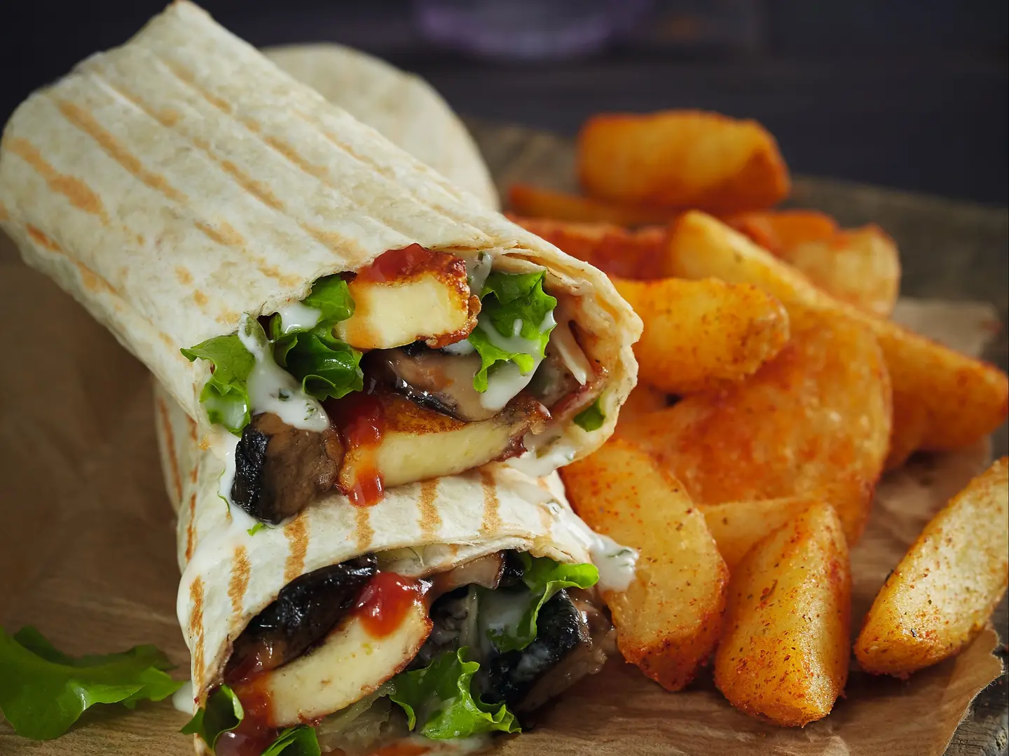 Black Mushroom Wrap +1 Regular Side