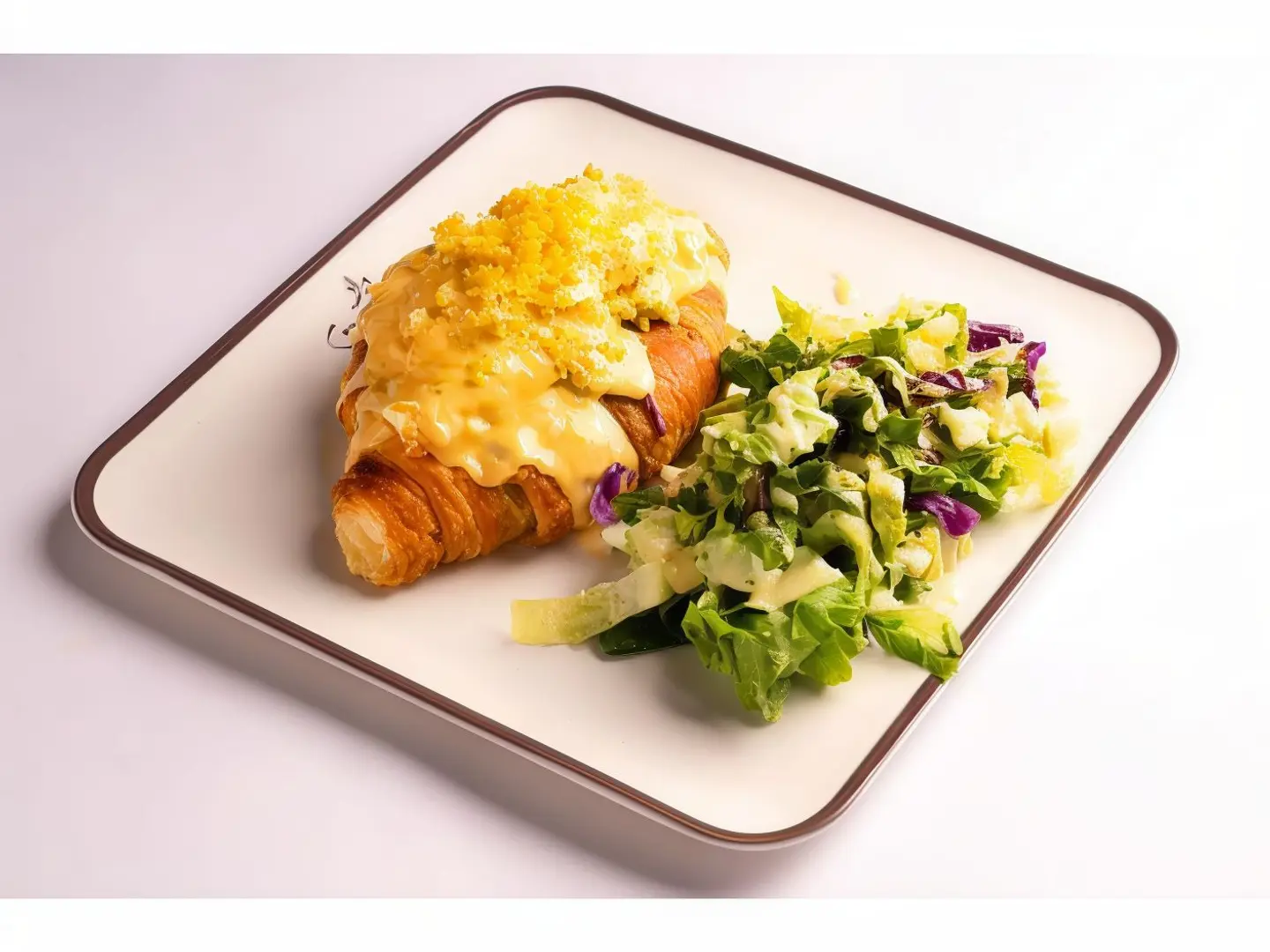 Egg Crumble Croissant