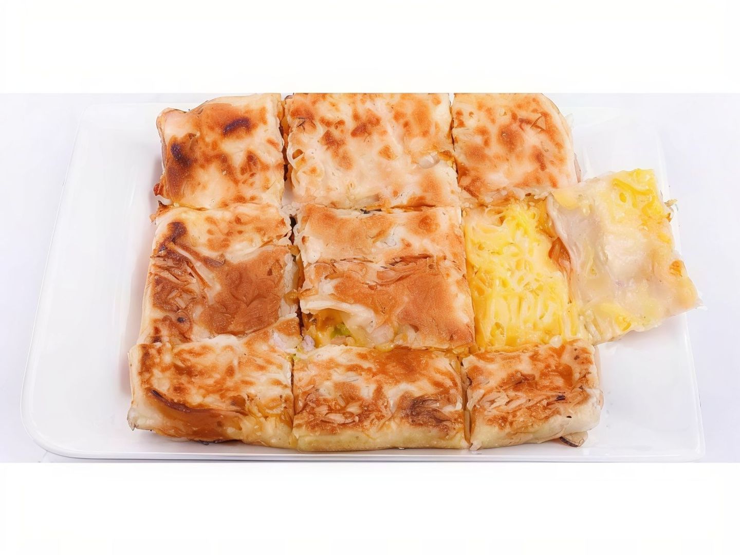مطبق شيدر خضار و لحم