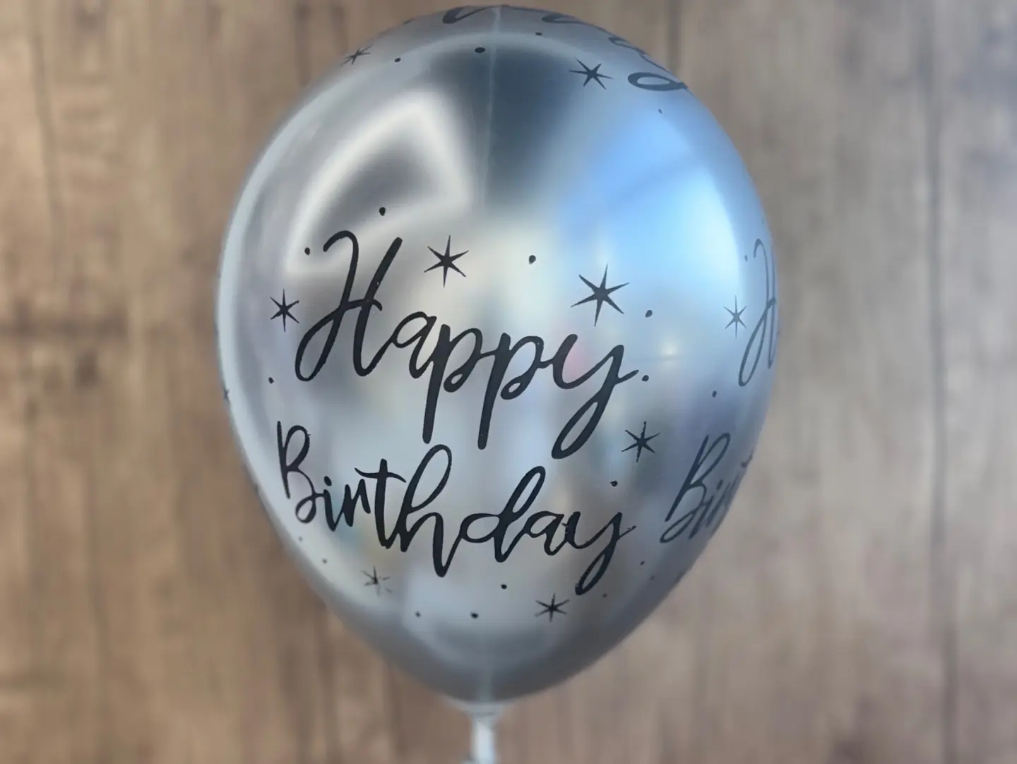 Birthday Balloon   Silver