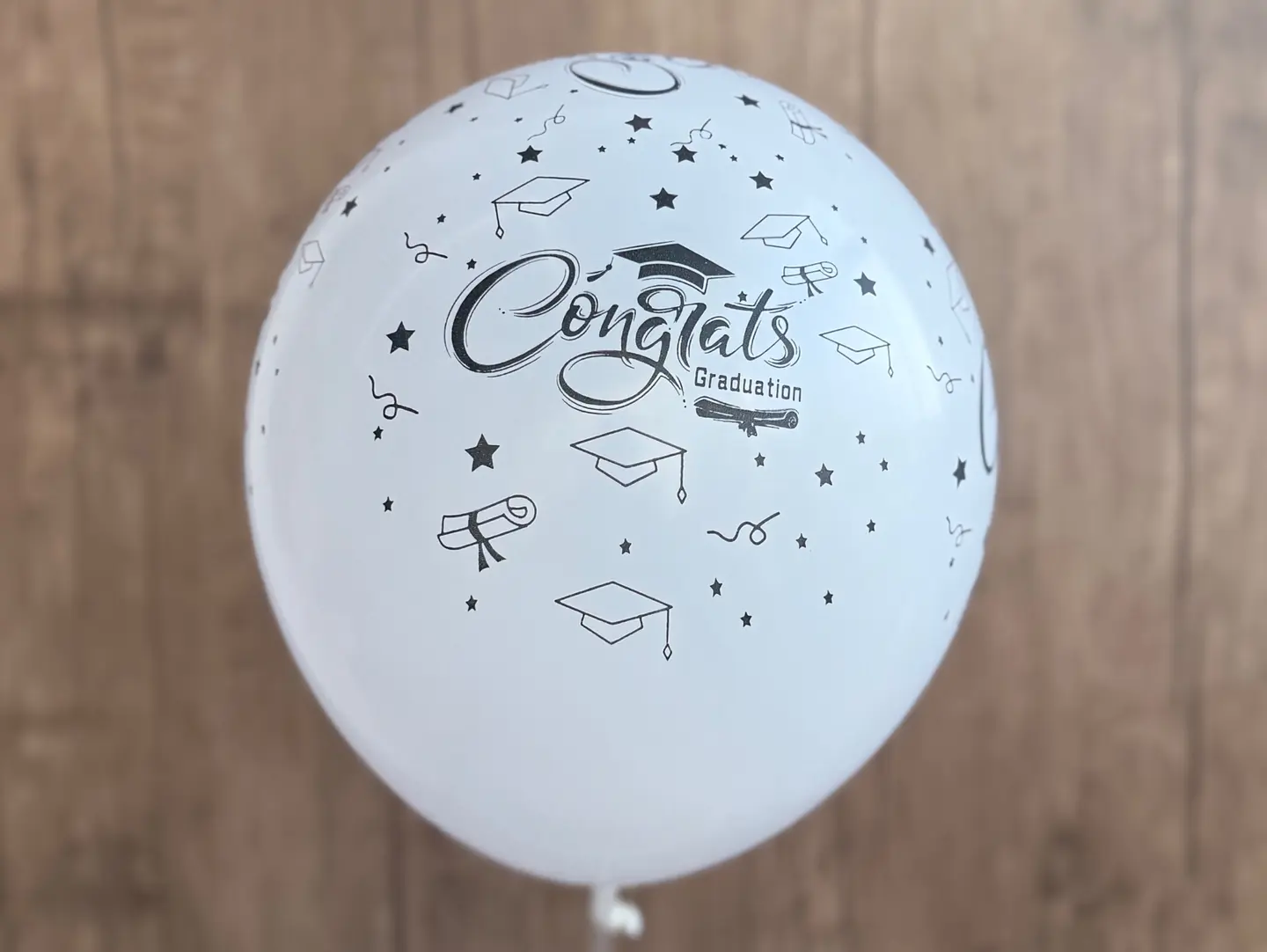 Graduation Balloon   White