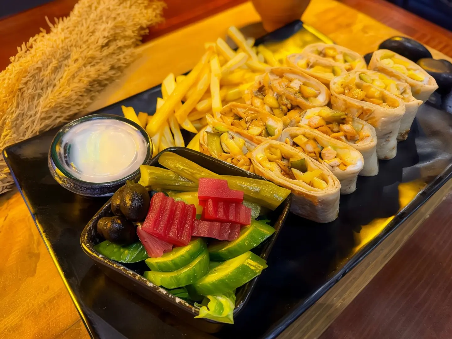 Chicken Shawarma Saj Meal