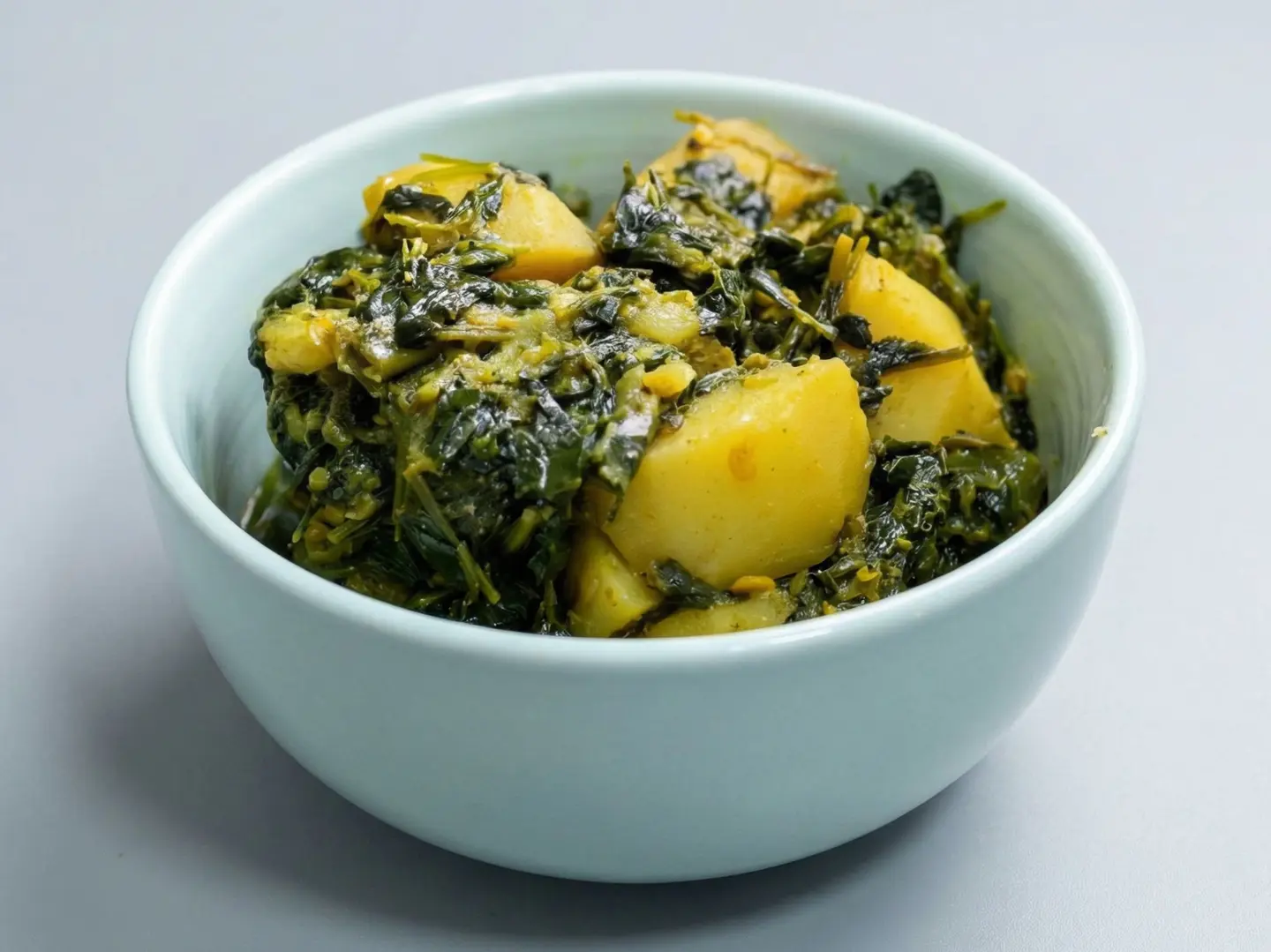 سبانخ مع بطاطس