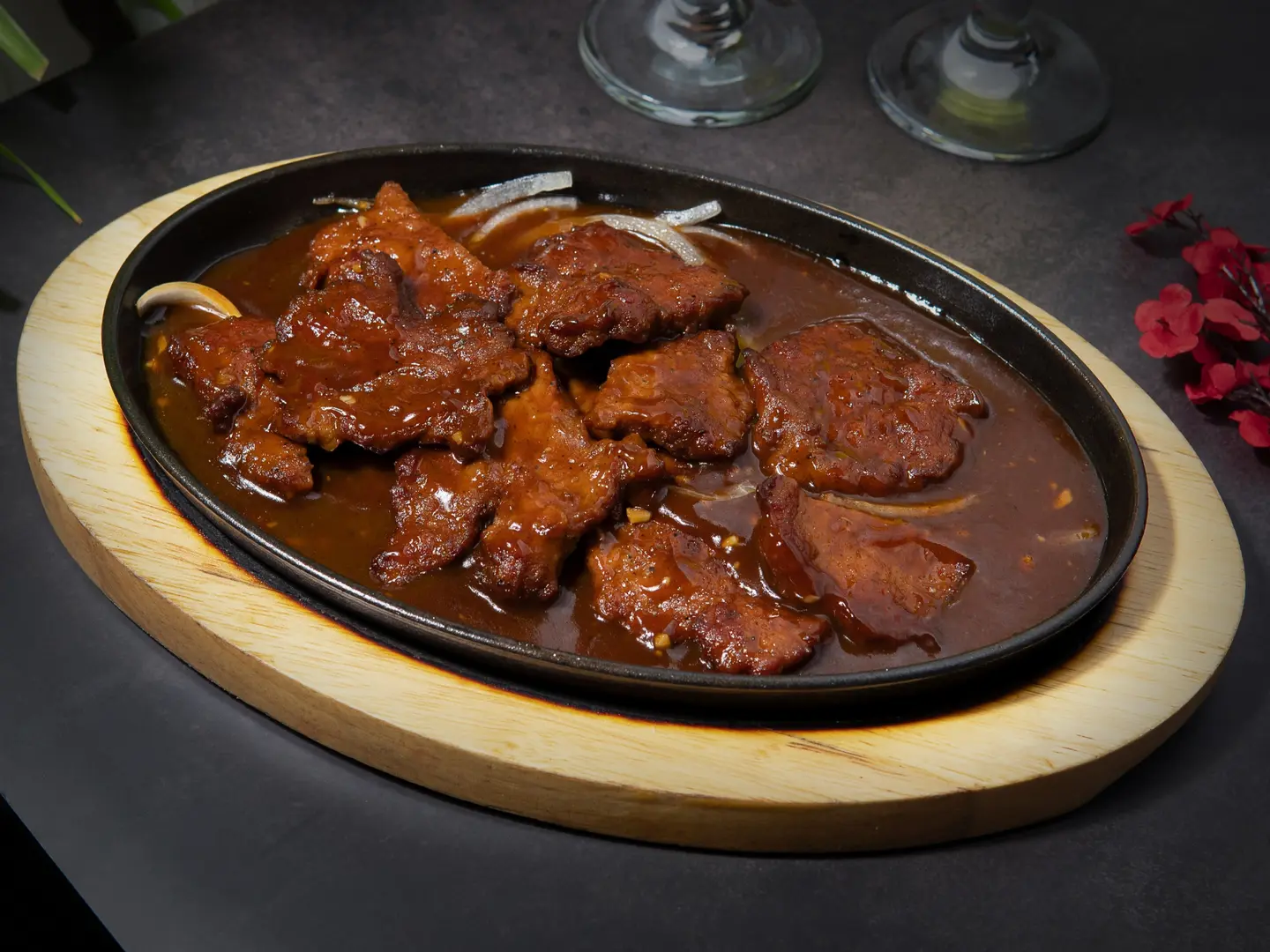 لحم تبانياكي