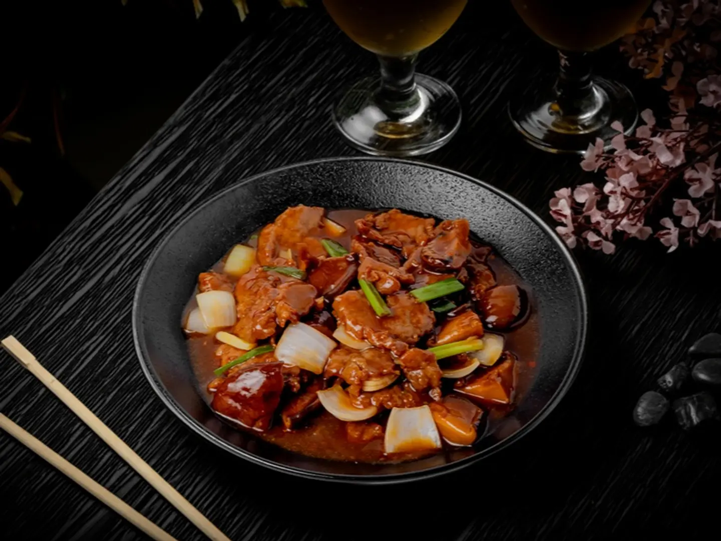 لحم بالفطر الأسود