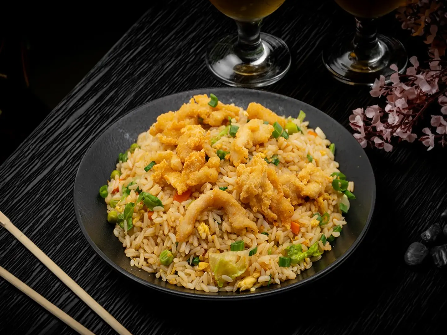 أرز صيني بالدجاج