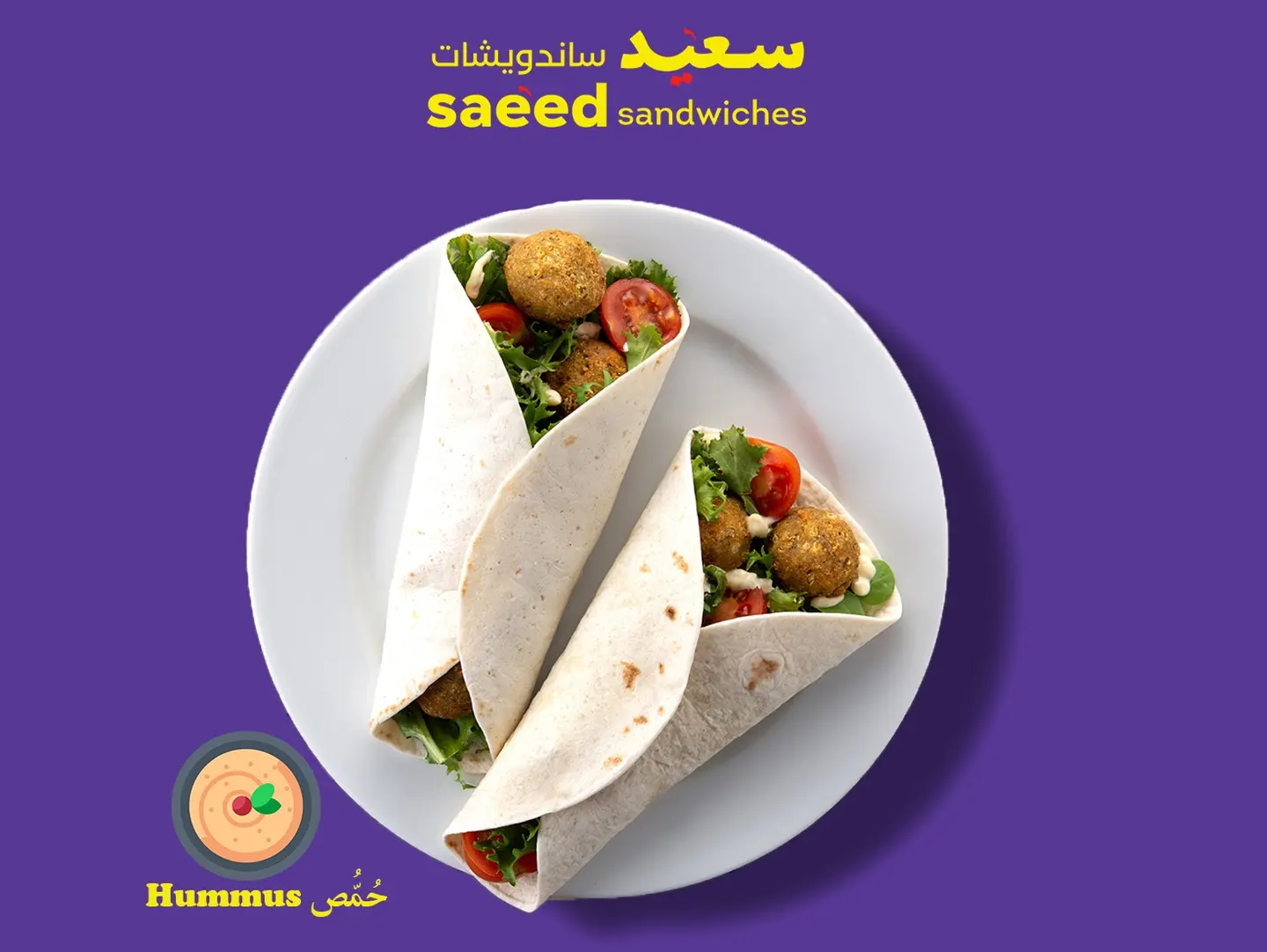 Falafel Sandwich With Hummus