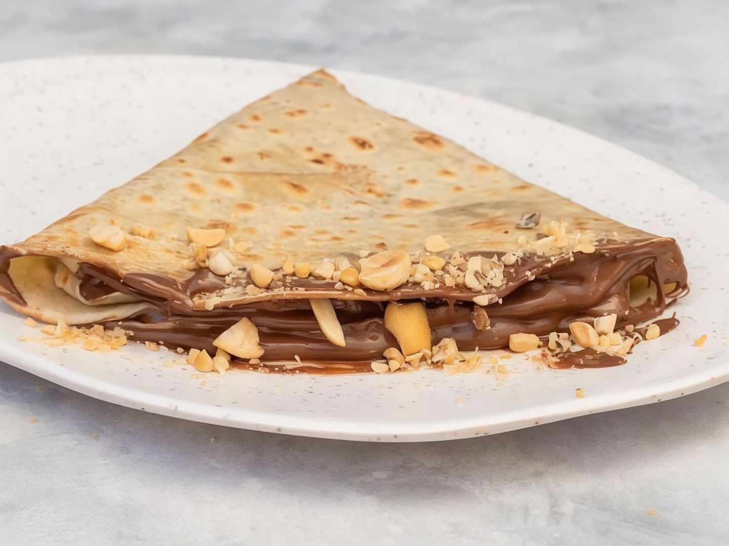 Nutella Crepe With Nuts