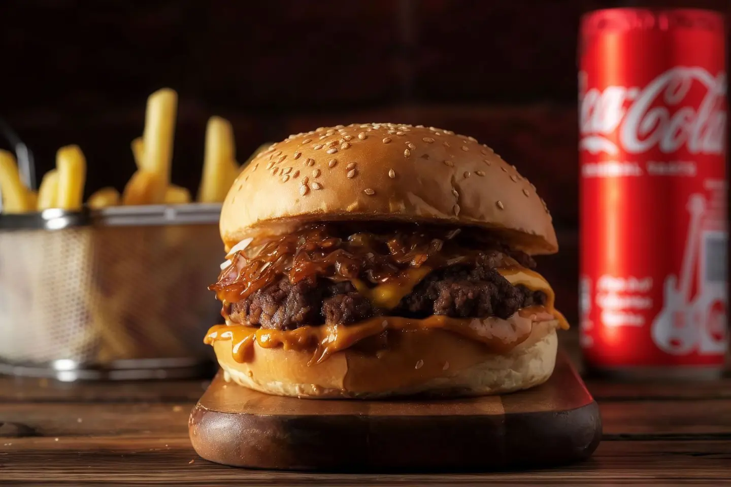 Caramelized Beef Burger Combo