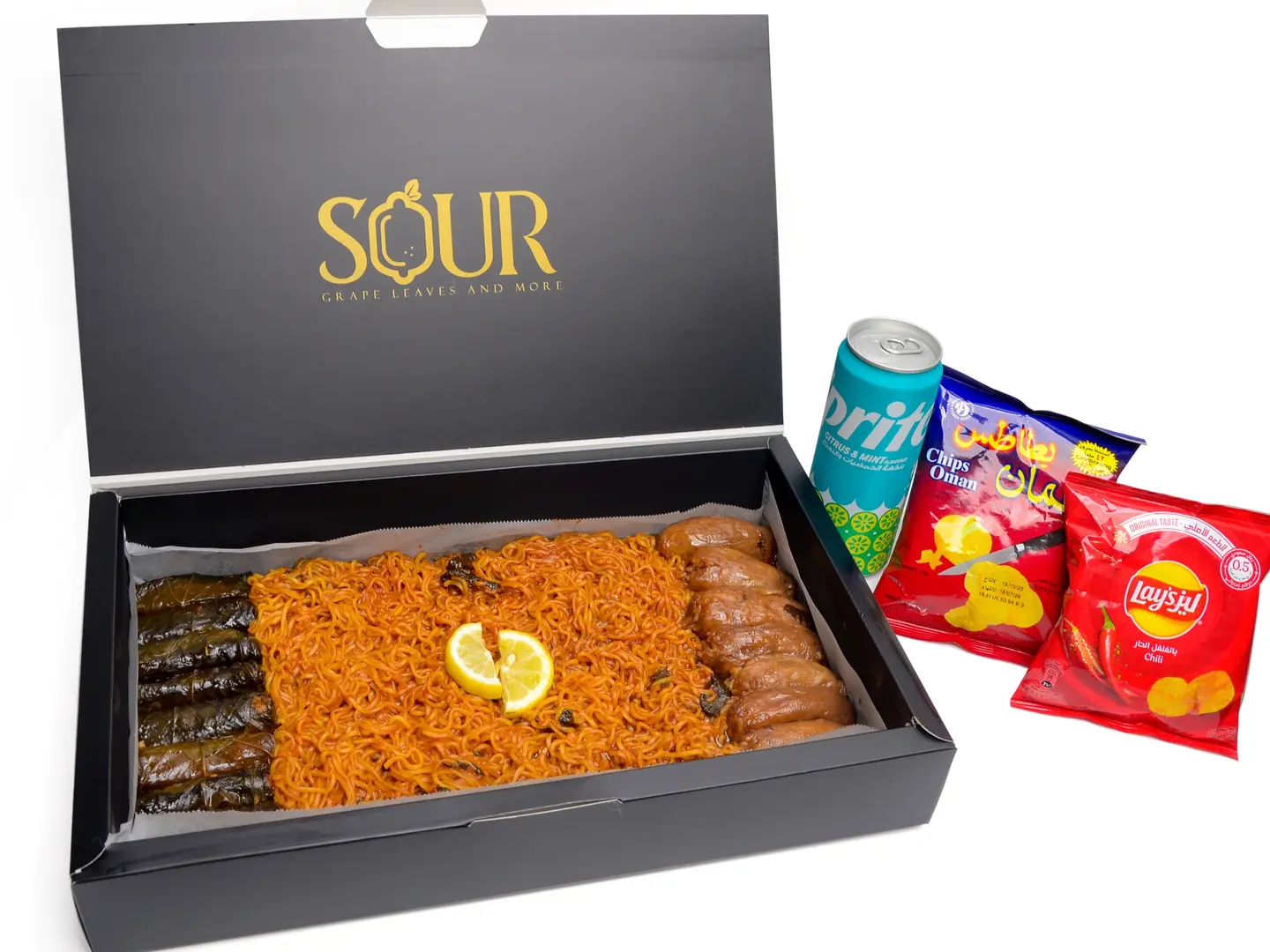 The Gathering Box Grape Leaves, Indomie Spicy