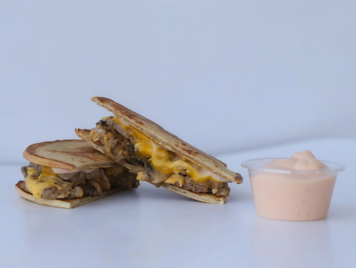 Flat Burger Sandwich
