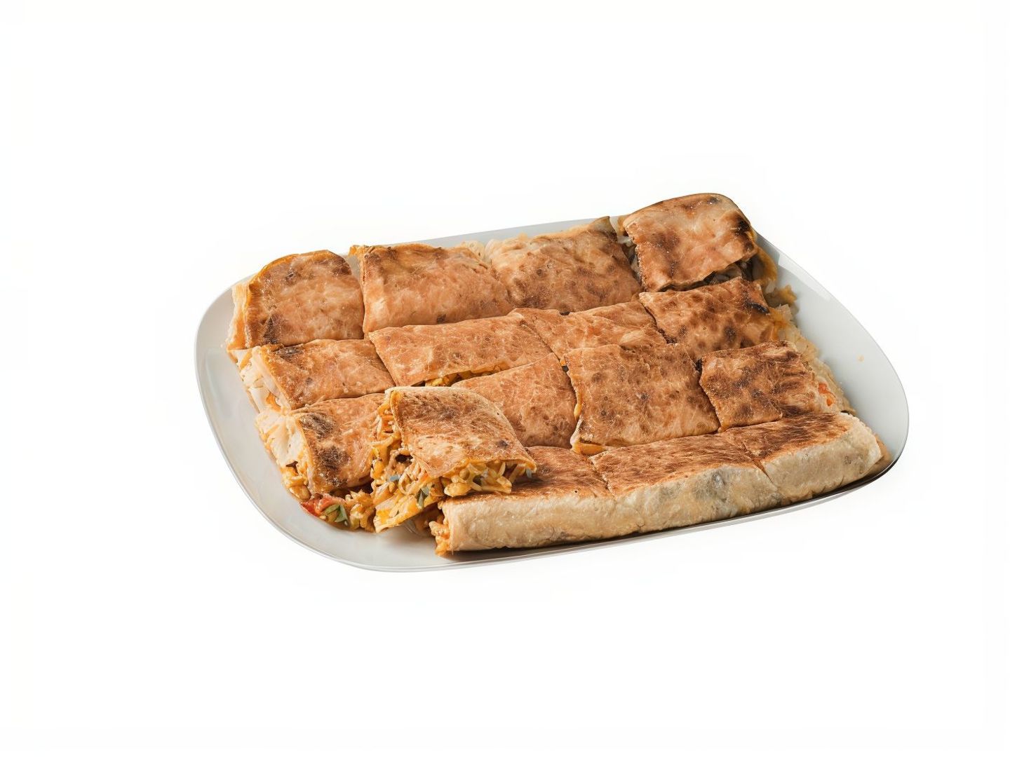 Cheddar Cheese Mutabbak With Meat
