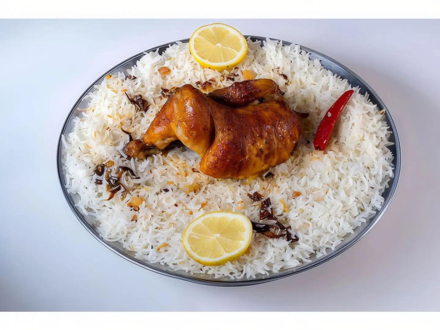 نصف دجاج شواية سادة